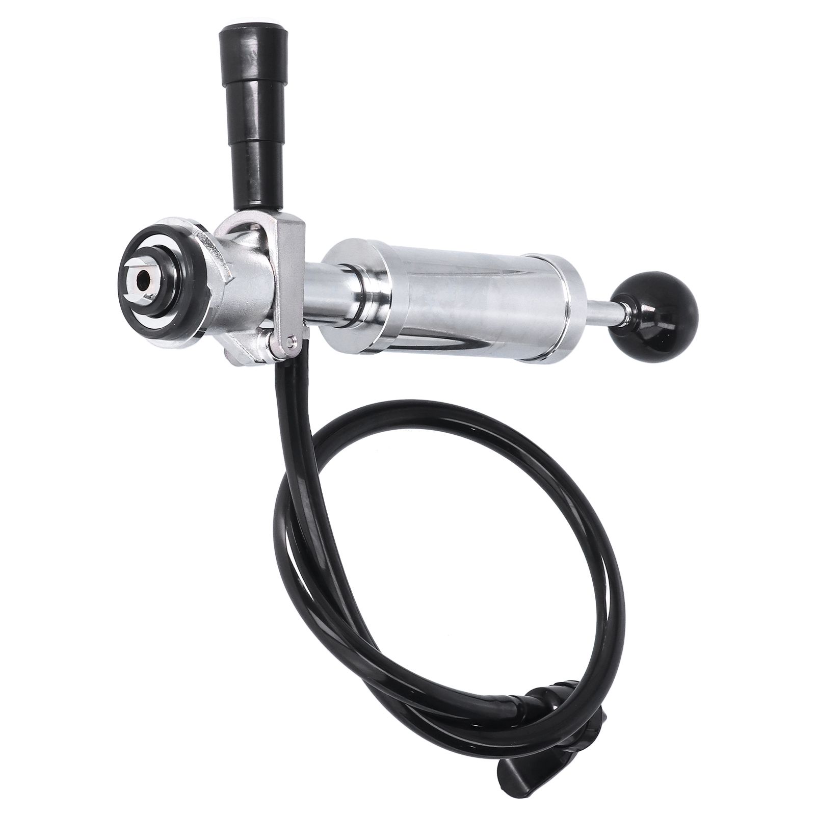 Beer Keg Pump with Black Beer Faucet Stainless Steel Draft Beer Party Pump for view 4