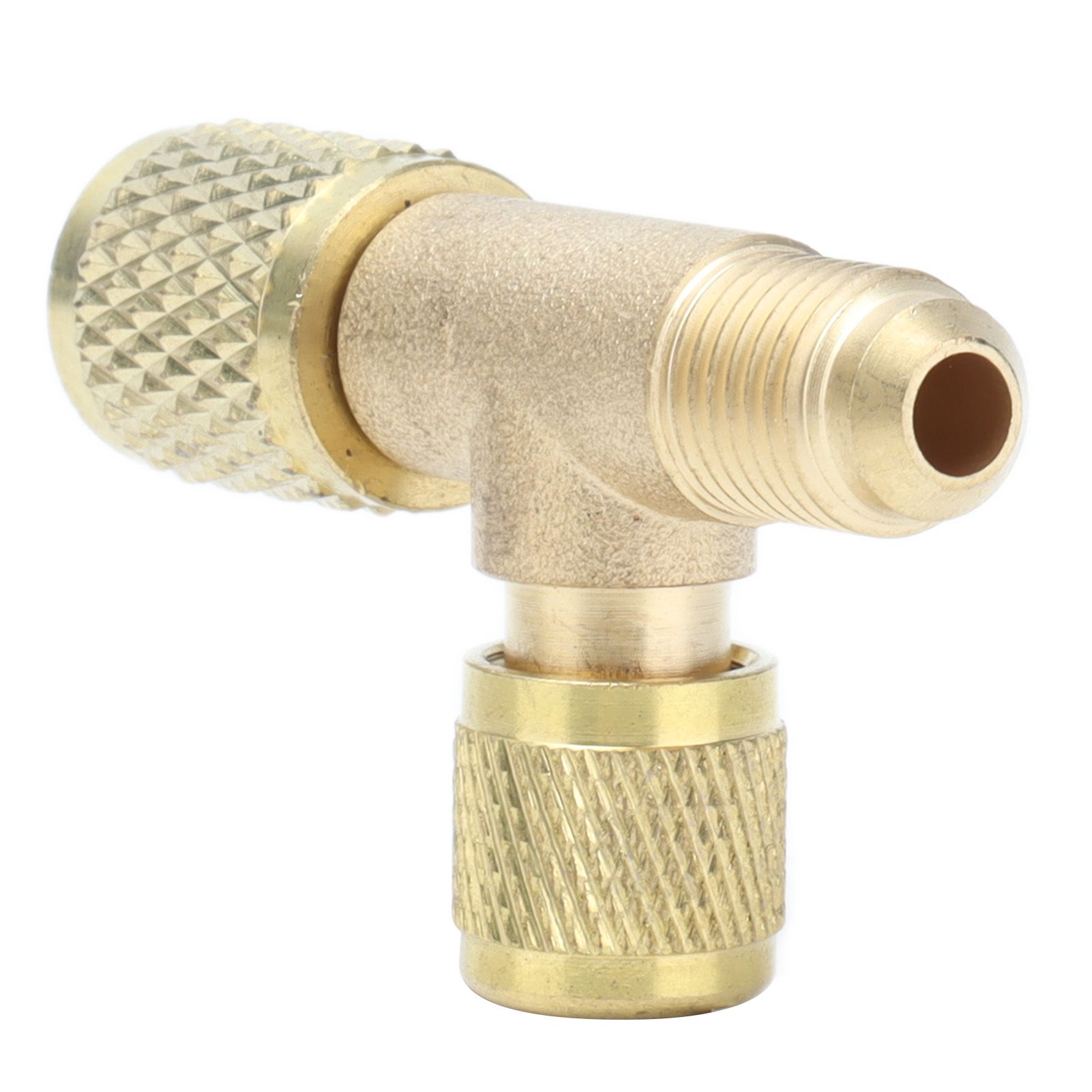 1/4SAE Exhaust Valve Air Conditioning Refrigeration Charging Adapter Valve for view 6