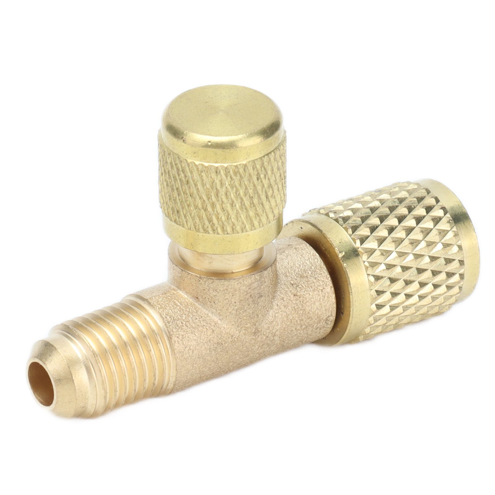 1/4SAE Exhaust Valve Air Conditioning Refrigeration Charging Adapter Valve for view 7