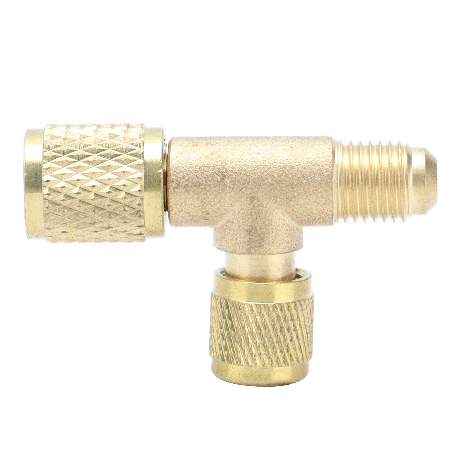 1/4SAE Exhaust Valve Air Conditioning Refrigeration Charging Adapter Valve for view 9