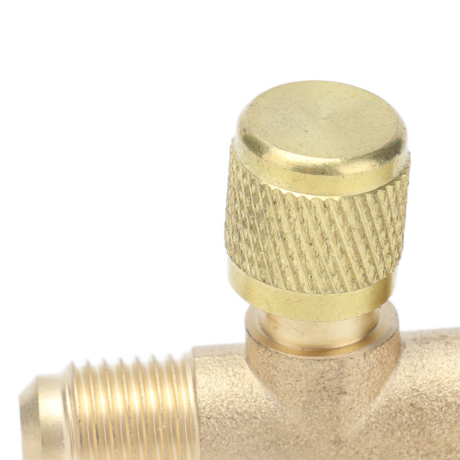 1/4SAE Exhaust Valve Air Conditioning Refrigeration Charging Adapter Valve for view 13