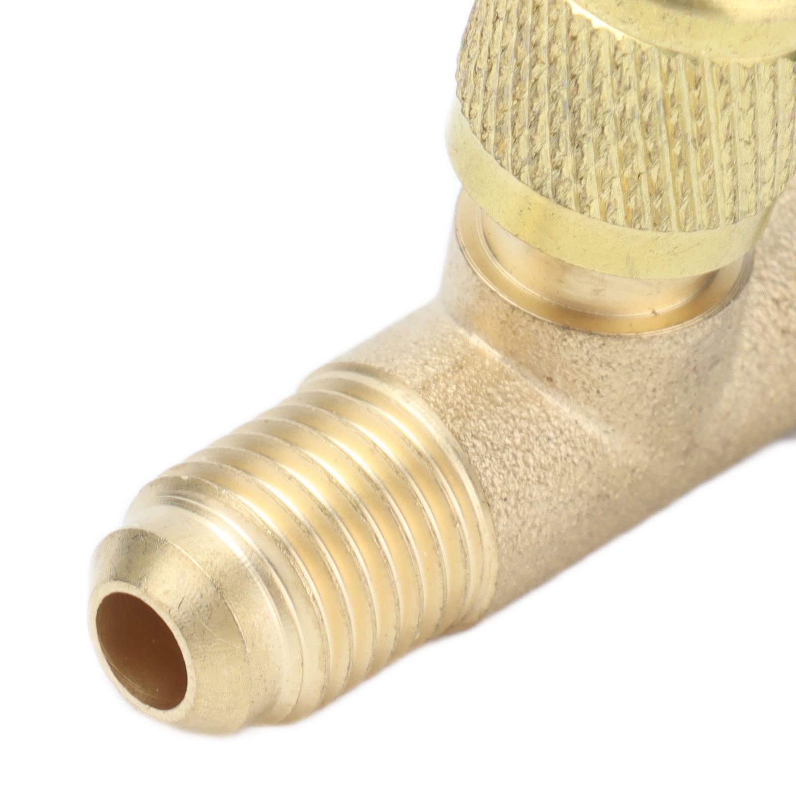 1/4SAE Exhaust Valve Air Conditioning Refrigeration Charging Adapter Valve for view 15