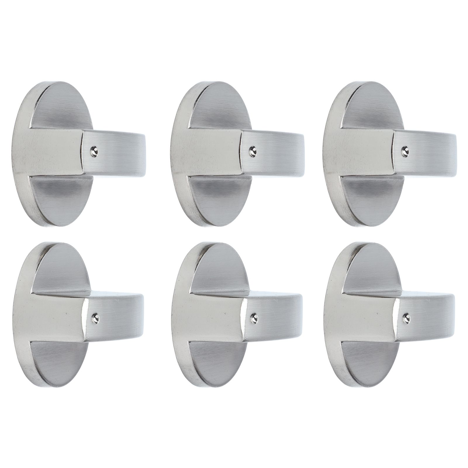 6Pcs 8mm Rotate Knob Zinc Alloy Control Knob Replacement for Kitchen Range Gas view 3