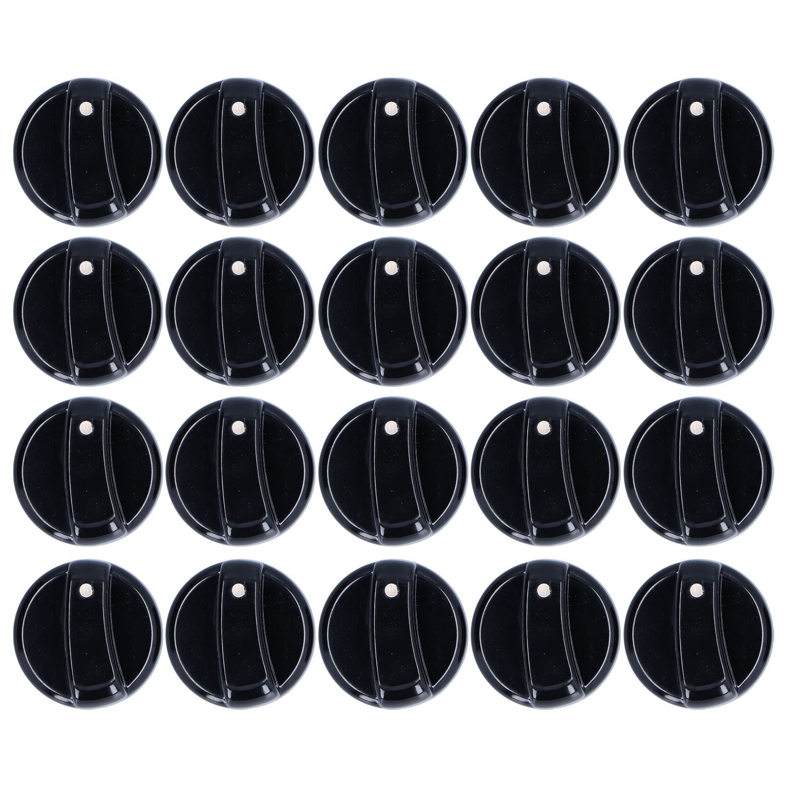 20PCS 8mm Universal Kitchen Range Control Knob ABS for Gas Stove Microwave