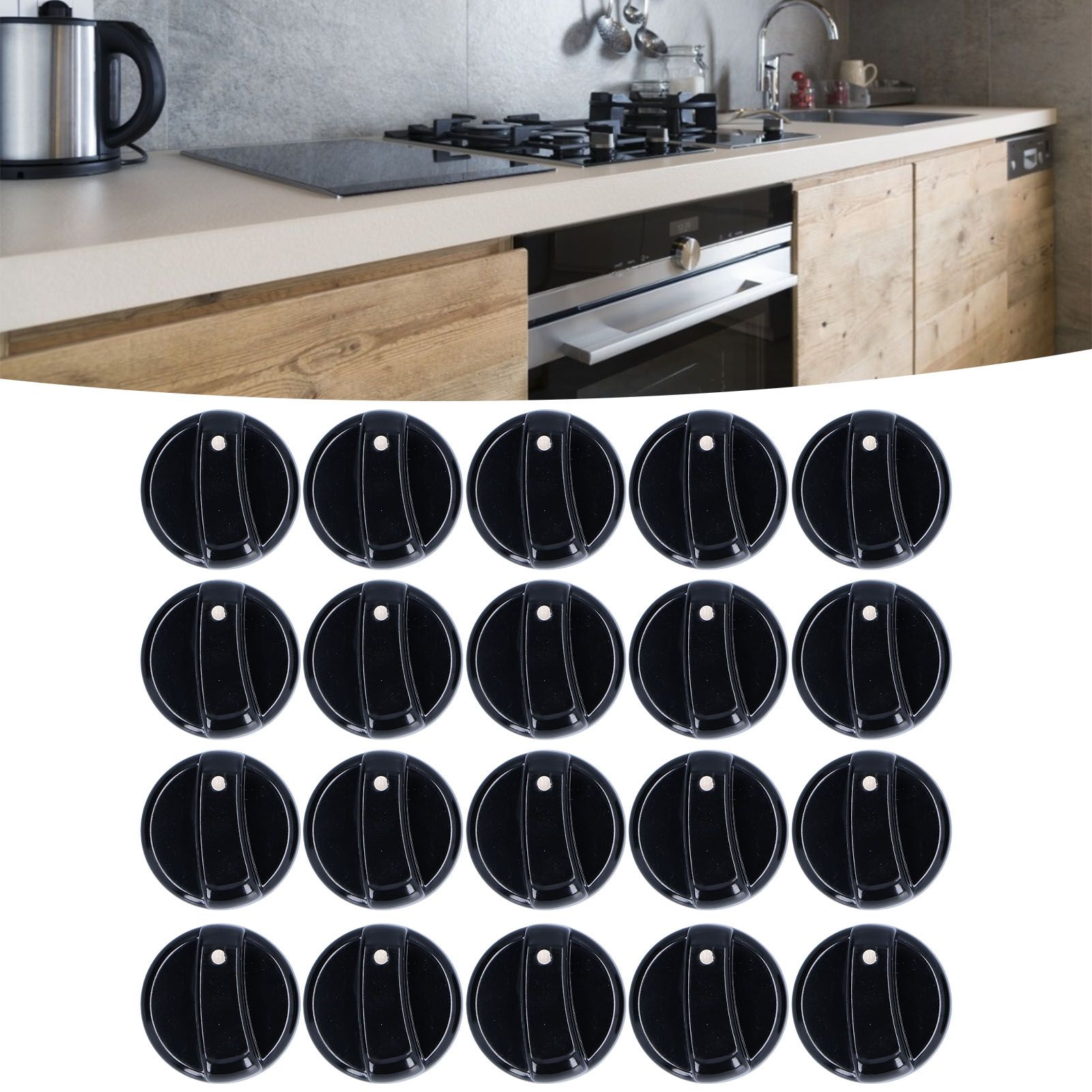 20PCS 8mm Universal Kitchen Range Control Knob ABS for Gas Stove Microwave view 11