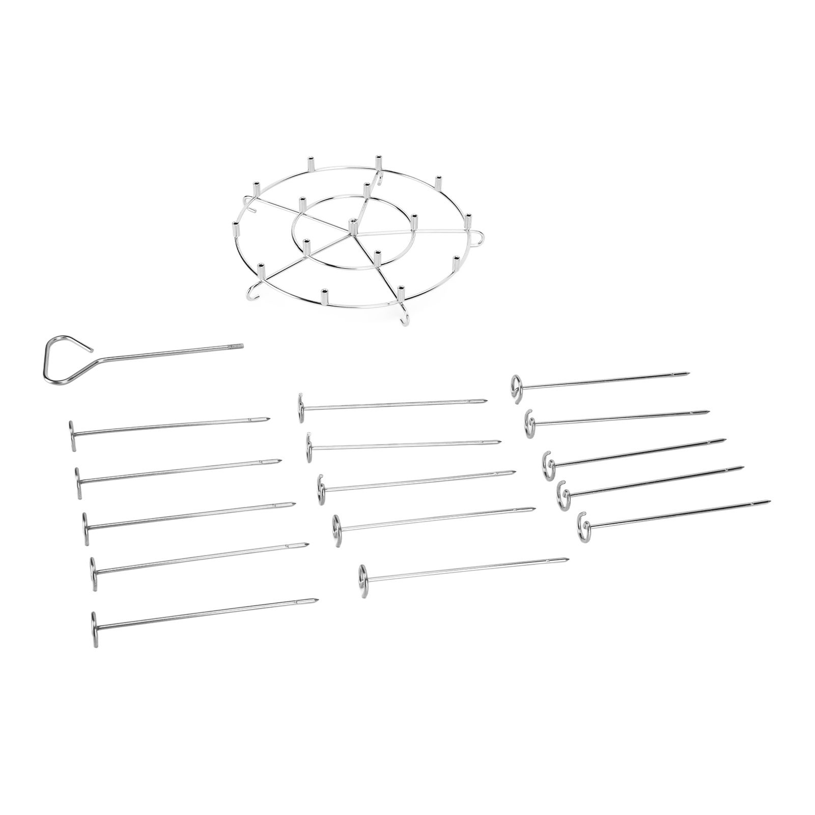 304 Stainless Steel Skewers Stand Set Multifunction Grill Dehydration Rack