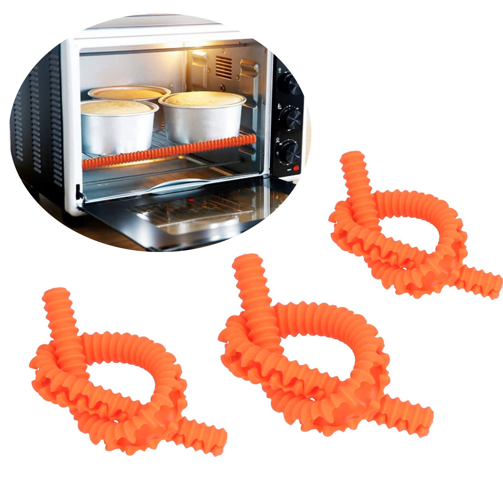 3Pcs Oven Shelf Cover Silicone Anti Scalding Oven Rack Protector for Microwave view 12