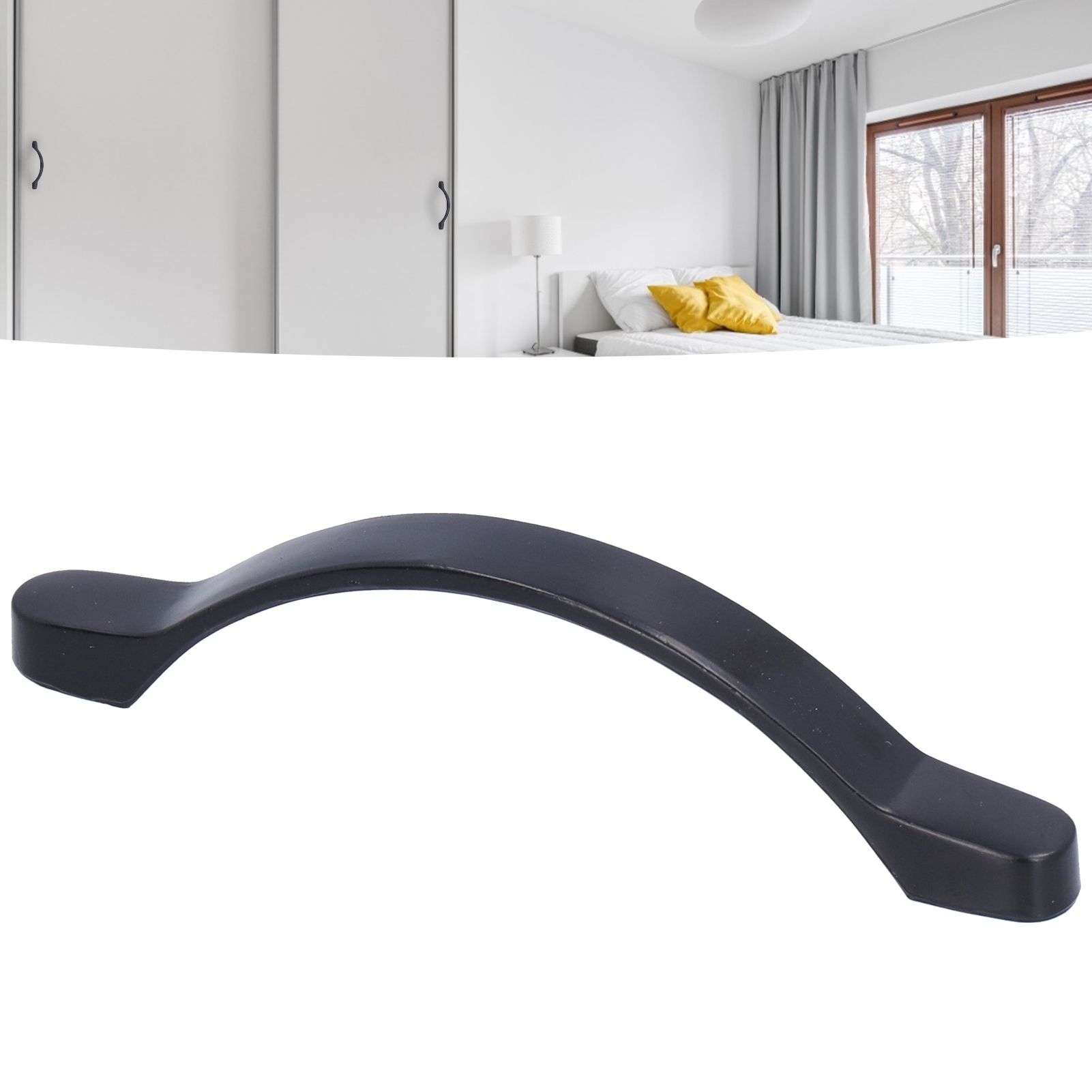 Black Zinc Alloy Handle American Cabinet Hardware Handle Drawer Handle view 11