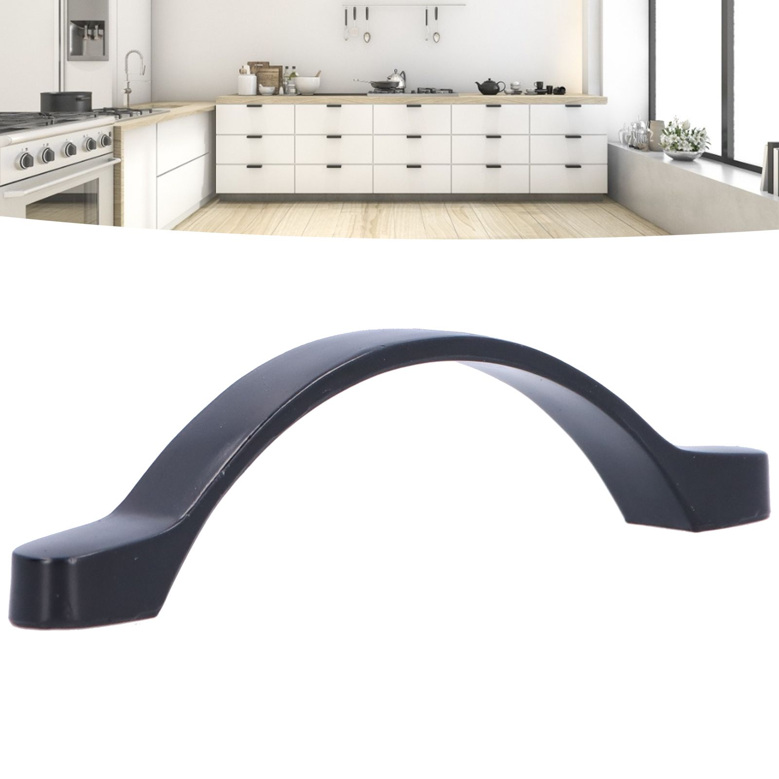 Black Zinc Alloy Handle American Cabinet Hardware Handle Drawer Handle view 12