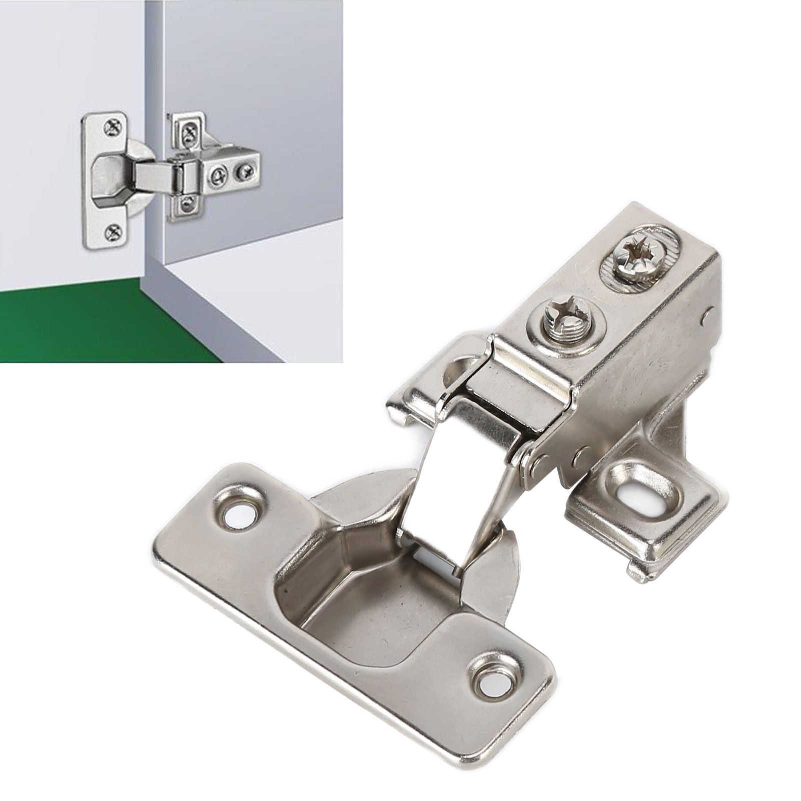 35mm Cabinet Hinge ShortArm Hydraulic FullOverlay Corner Hinge with Narrow view 11