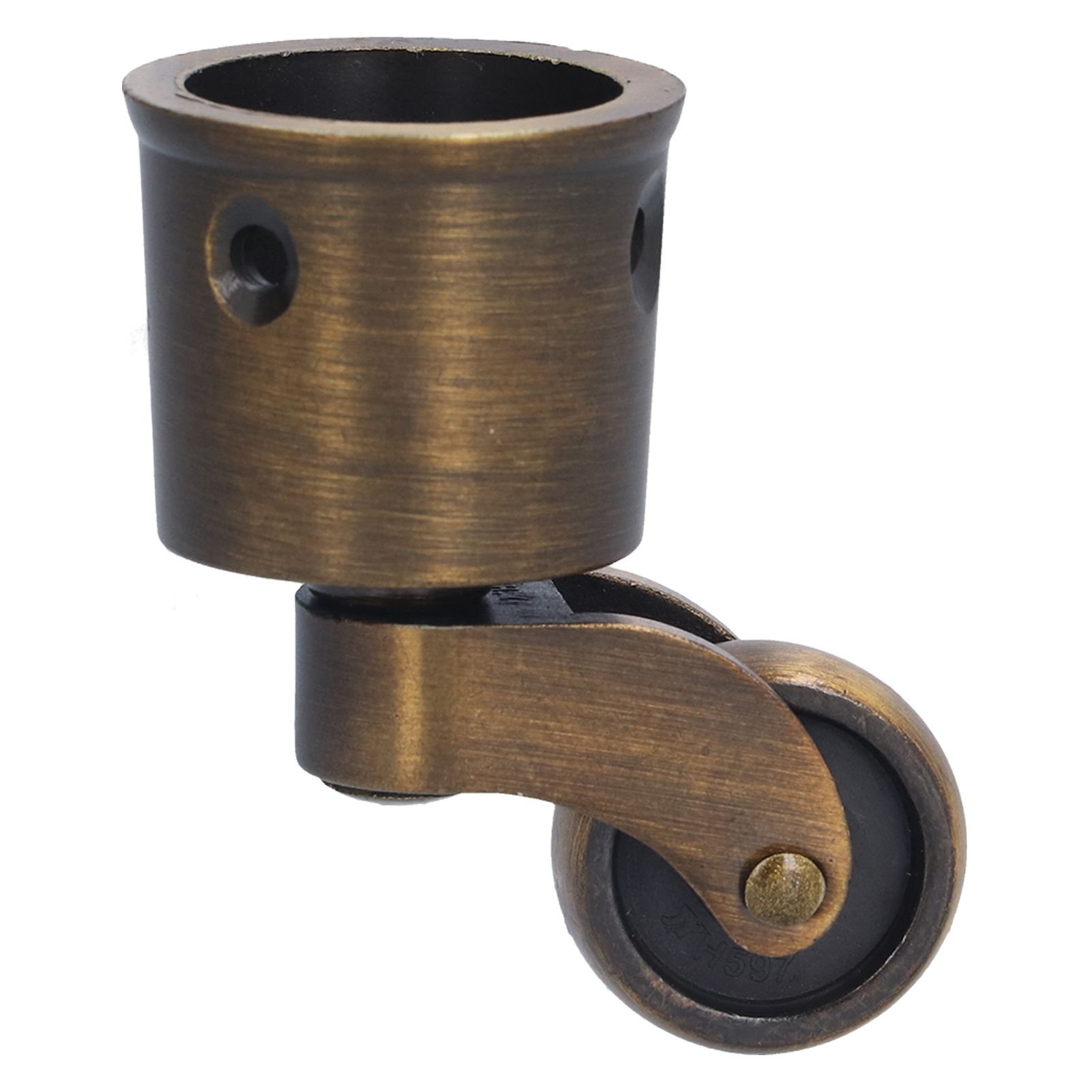 Round Cup Caster Zinc Alloy Vintage Matt Exquisite Sturdy Durable Stable view 8