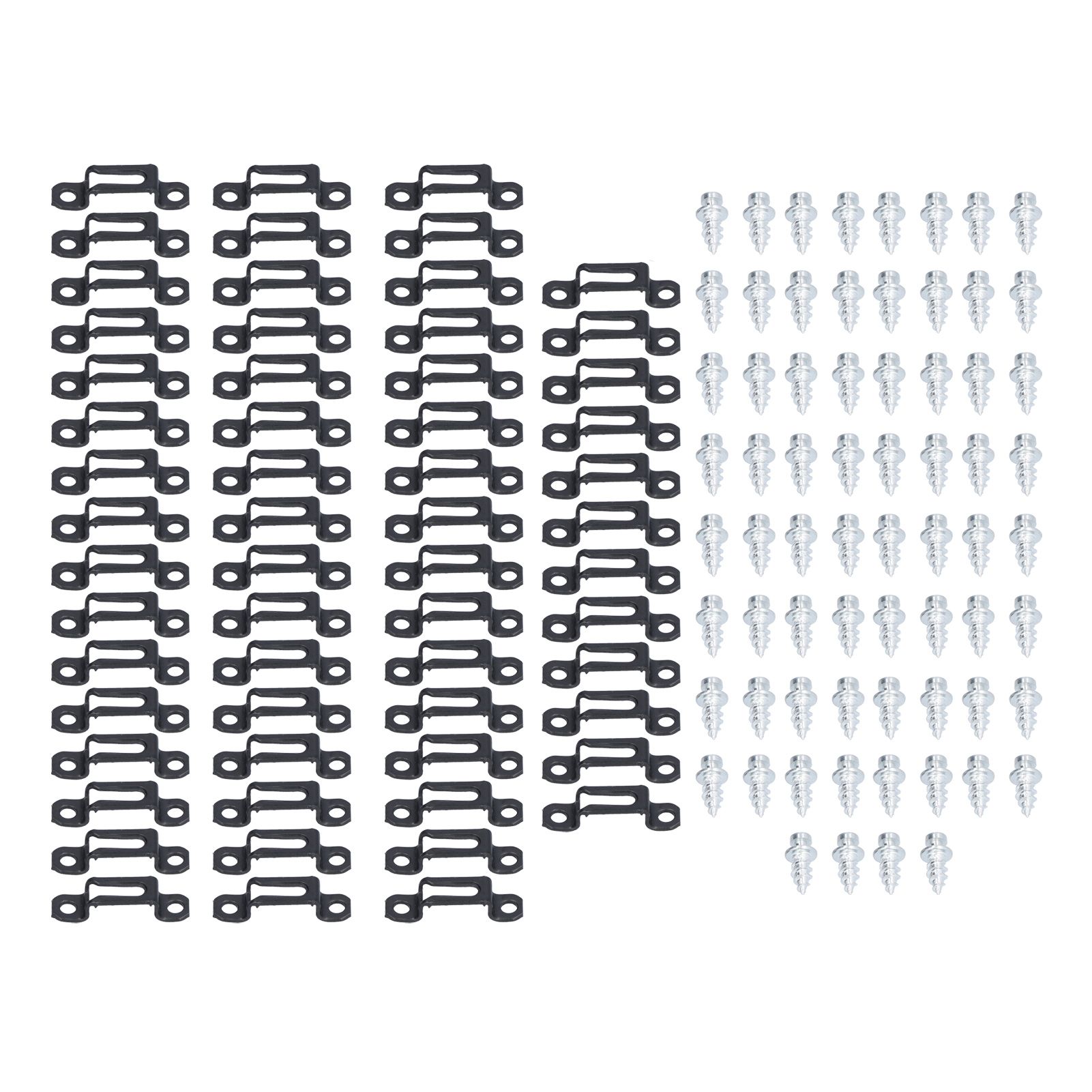 60 Set 2in 1 Furniture Concealed Connector Slide Buckle Fastener for Cabinet — image 1