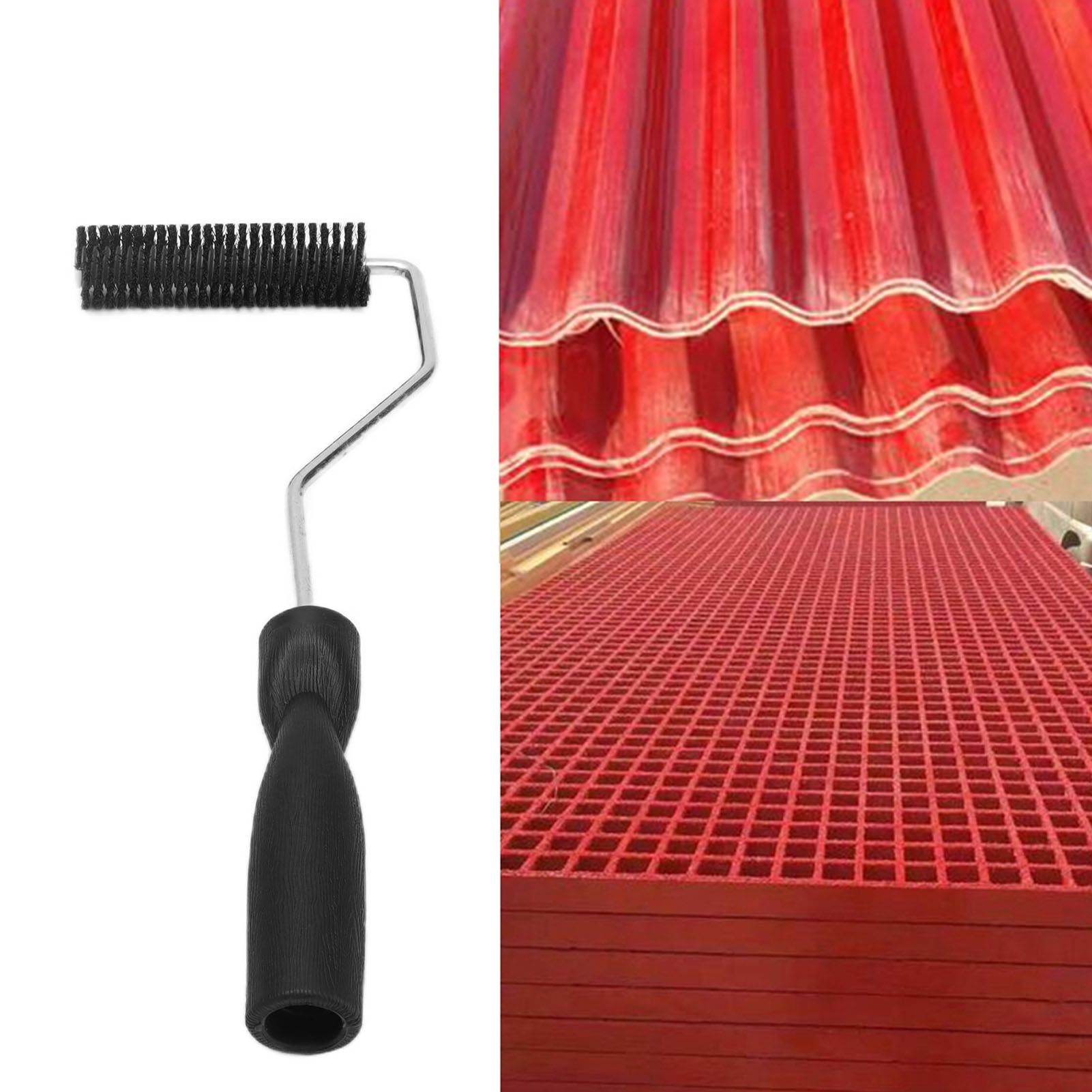 Diameter 28x100mm Fiberglass Laminating Bubble Roller Rolling Tool for view 11