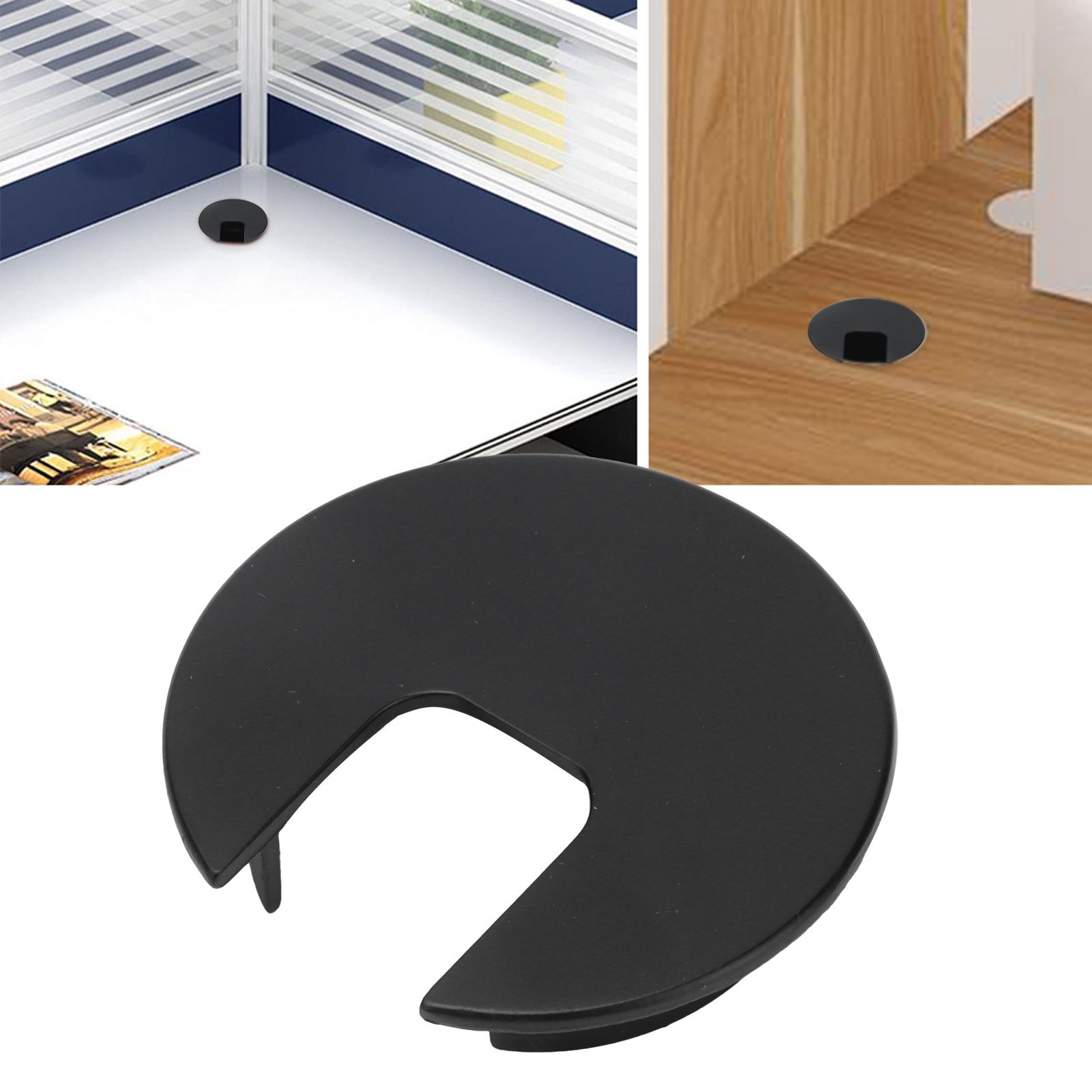 Desk Grommet 50mm Office Computer Grommet Cable Hole Cover Zinc Alloy Desk view 12