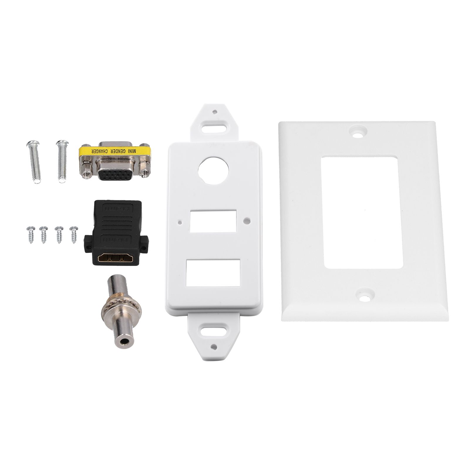 Audio Video Wall Socket 3.5mm F Connector Multimedia Port Wear Resistant