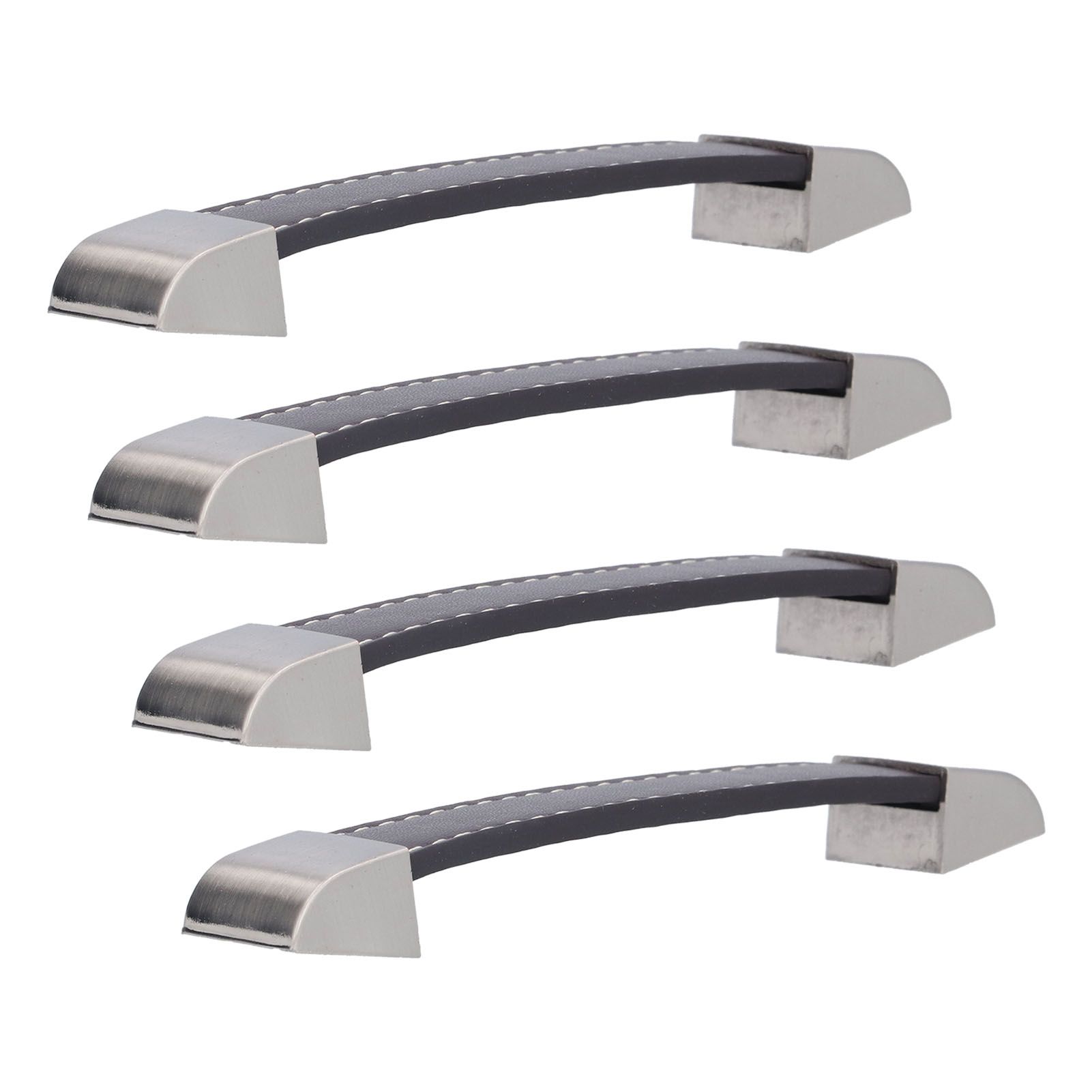 4 Set Furniture Handle Brown Rectangular Drawer Pull for Cabinet Side Doors view 10