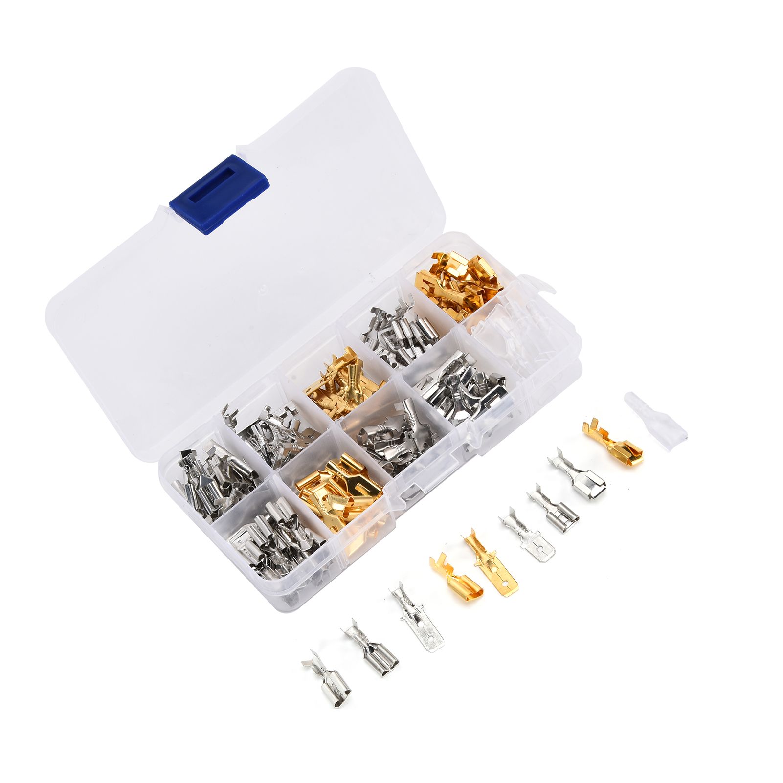 150Pcs Wire Terminals Brass Oxidation Resistance Corrosion Resistance High view 2