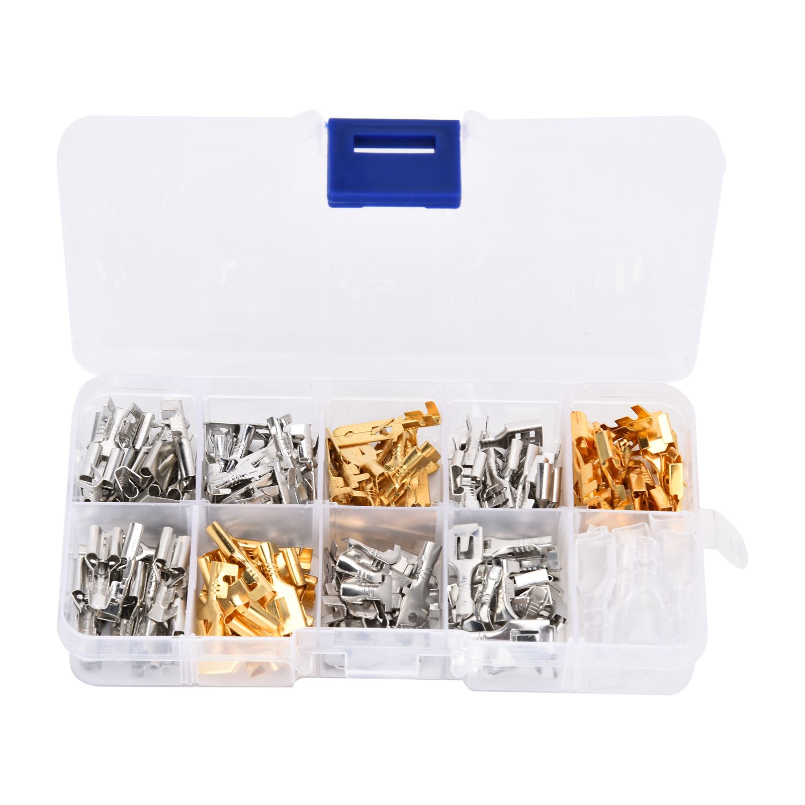 150Pcs Wire Terminals Brass Oxidation Resistance Corrosion Resistance High view 4