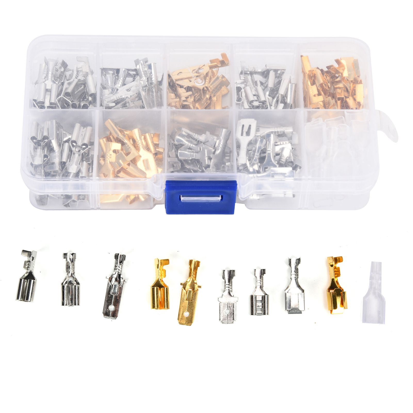 150Pcs Wire Terminals Brass Oxidation Resistance Corrosion Resistance High view 7