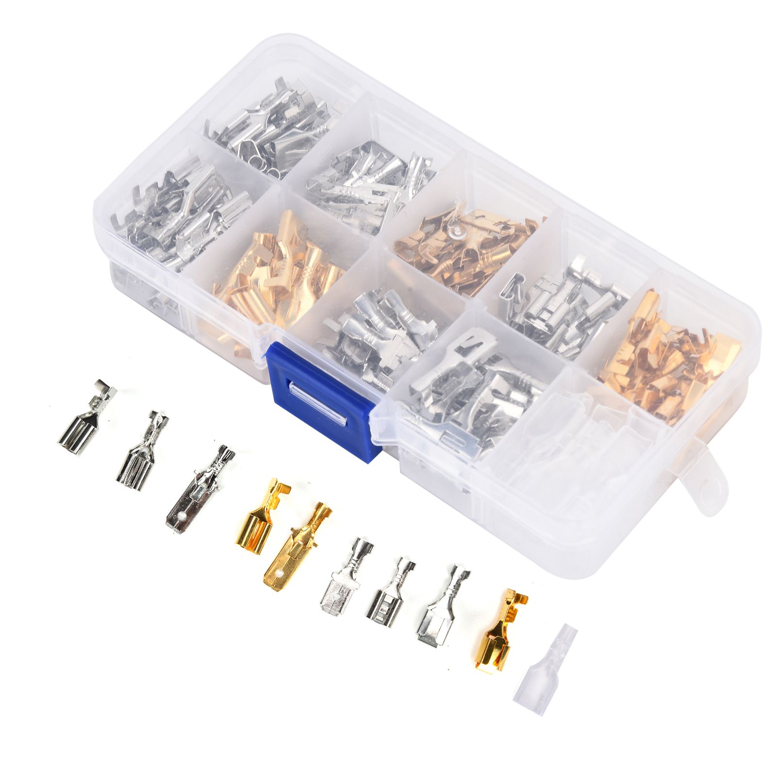 150Pcs Wire Terminals Brass Oxidation Resistance Corrosion Resistance High view 8