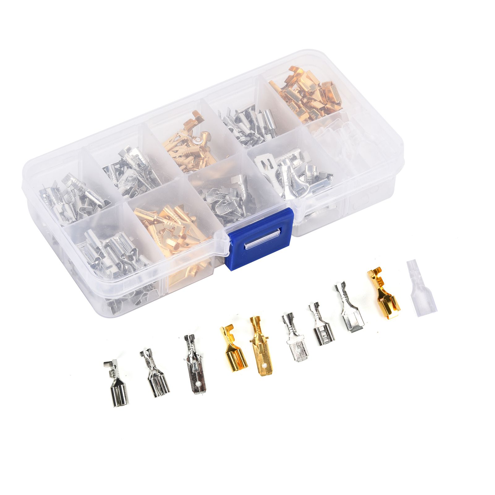 150Pcs Wire Terminals Brass Oxidation Resistance Corrosion Resistance High view 9