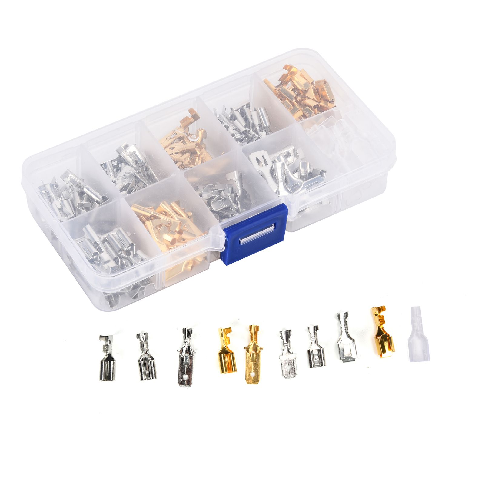 150Pcs Wire Terminals Brass Oxidation Resistance Corrosion Resistance High view 10