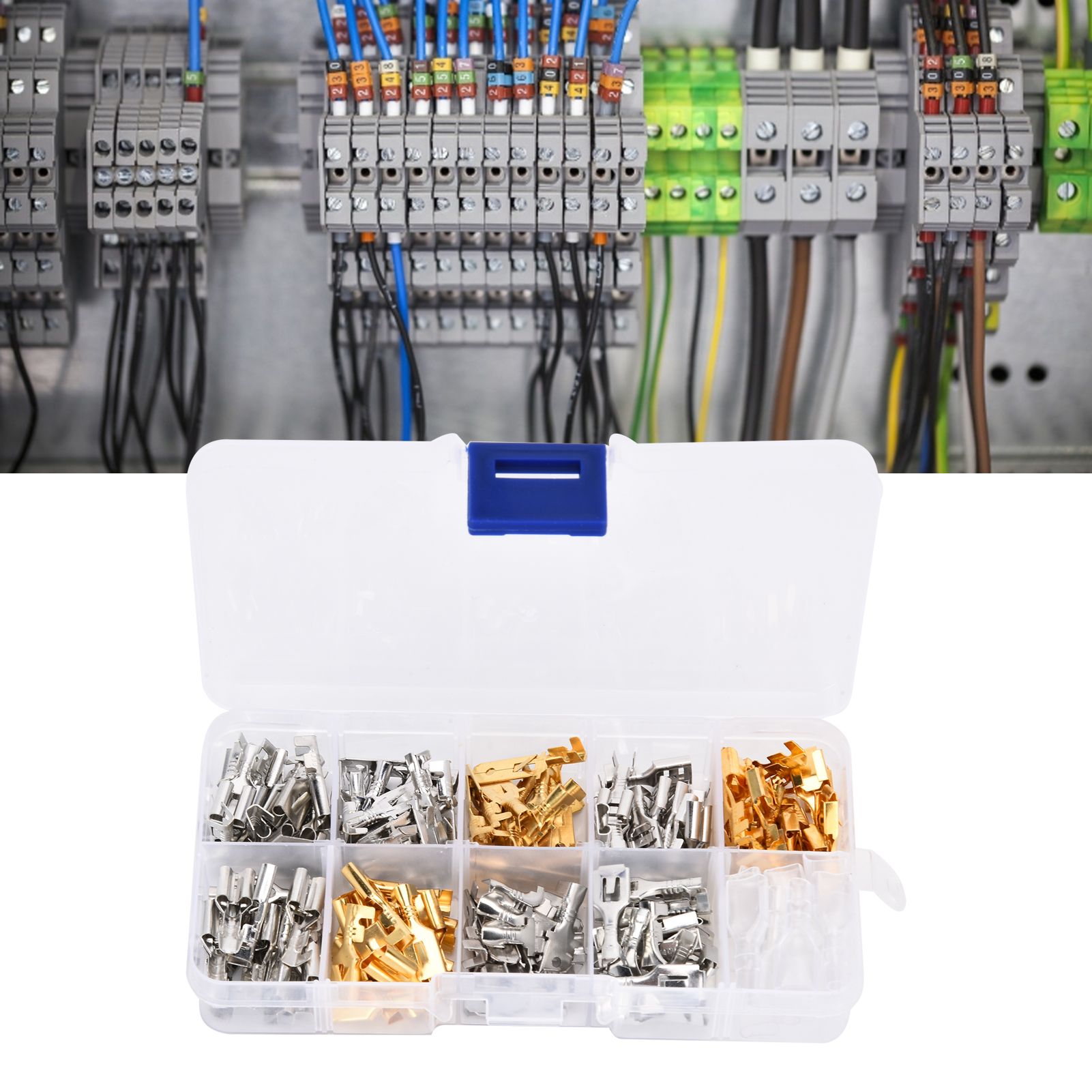 150Pcs Wire Terminals Brass Oxidation Resistance Corrosion Resistance High view 11
