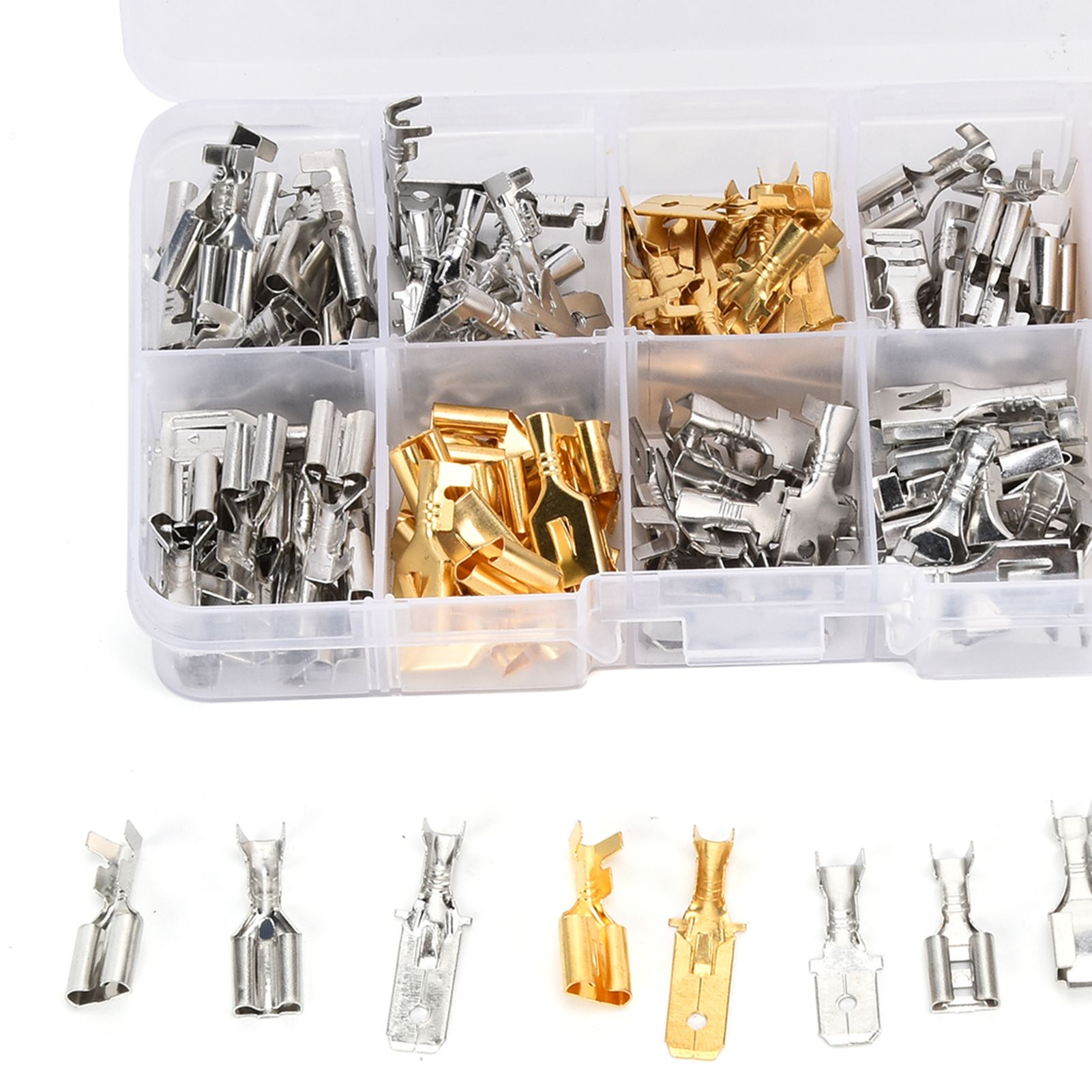 150Pcs Wire Terminals Brass Oxidation Resistance Corrosion Resistance High view 15