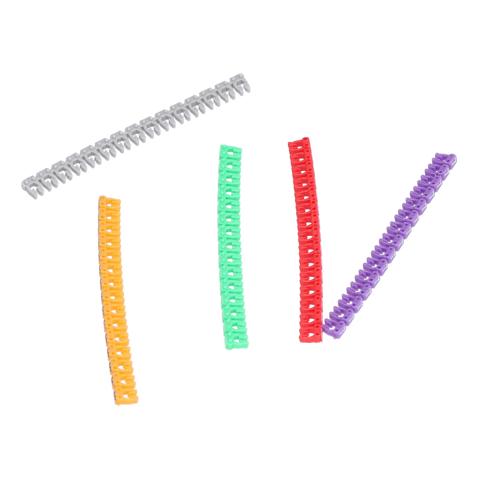 Clip On Cable Marker Waterproof Cable Identification Tube Colorful 0‑9 Number view 3