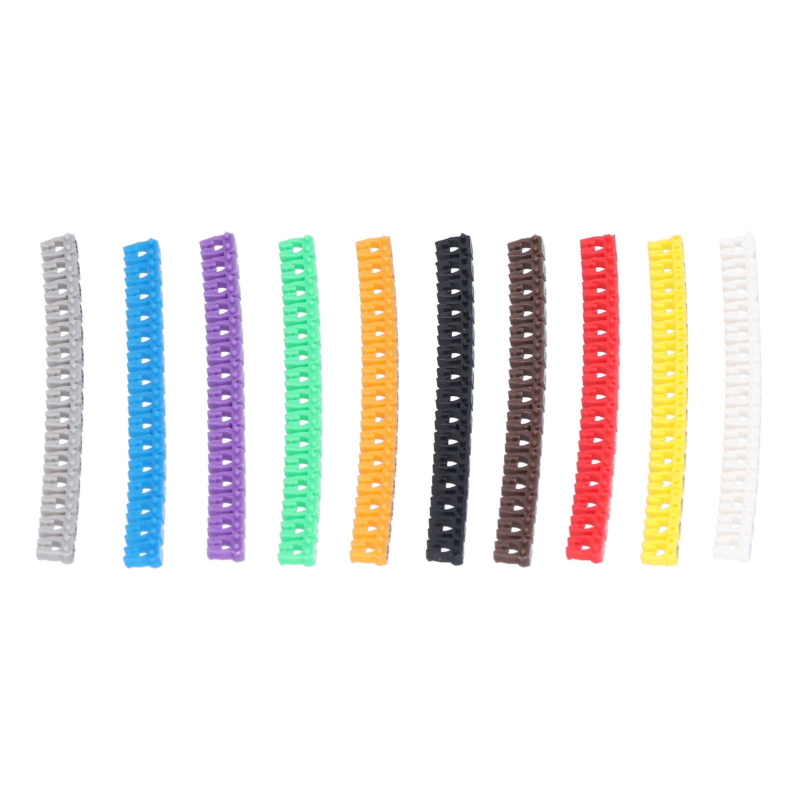 Clip On Cable Marker Waterproof Cable Identification Tube Colorful 0‑9 Number view 5