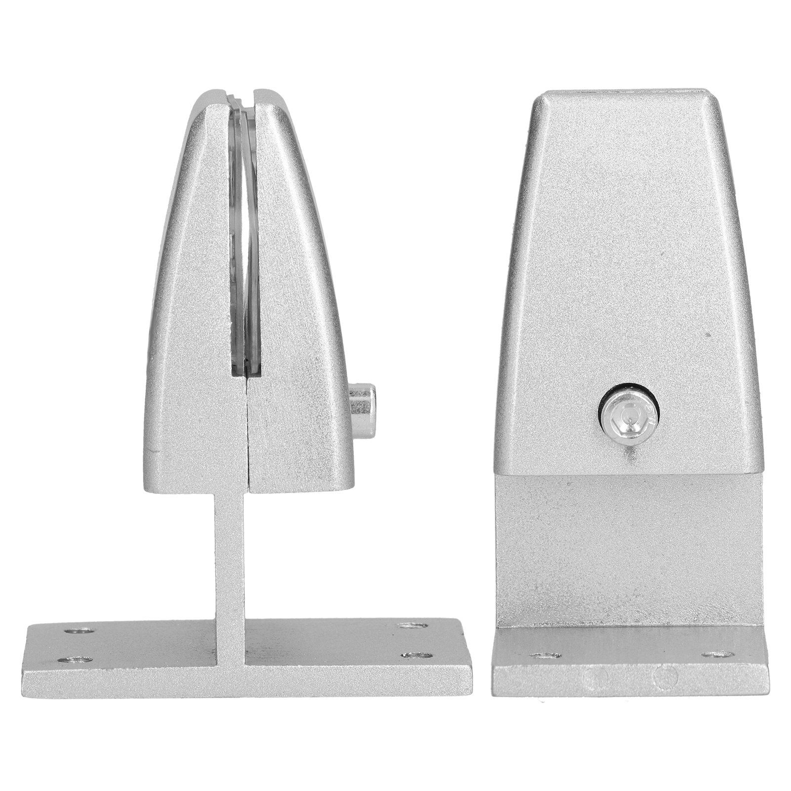 4pcs Desk Screen Baffle Clamp T Type Aluminum Alloy Silver Desktop Partition view 9