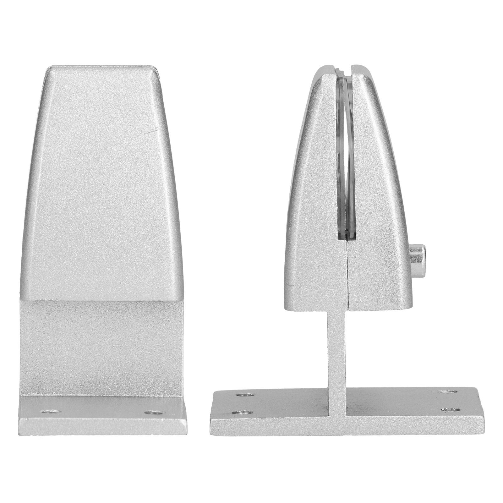 4pcs Desk Screen Baffle Clamp T Type Aluminum Alloy Silver Desktop Partition view 10