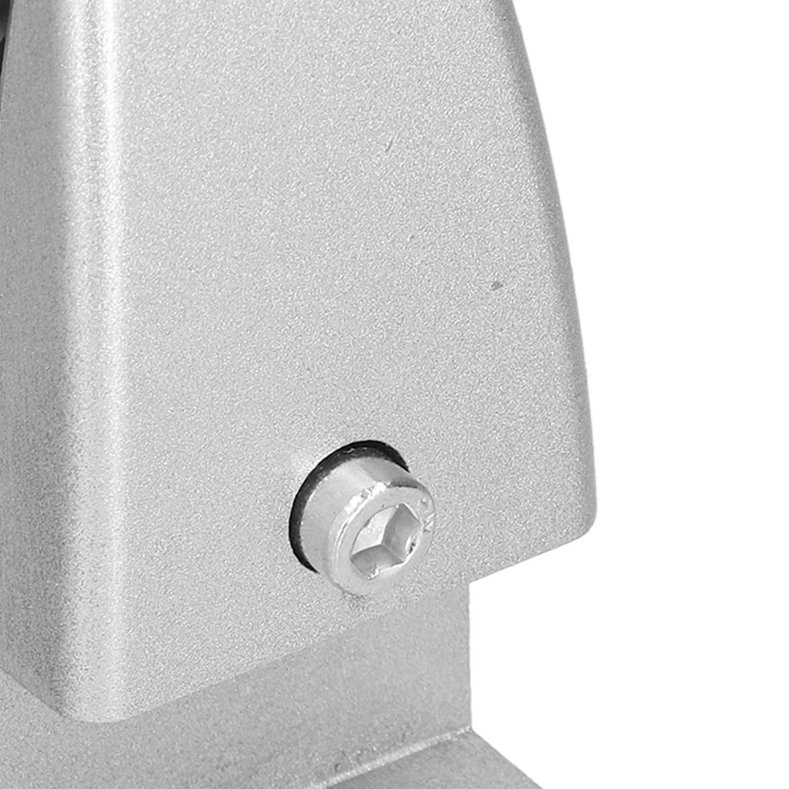 4pcs Desk Screen Baffle Clamp T Type Aluminum Alloy Silver Desktop Partition view 14
