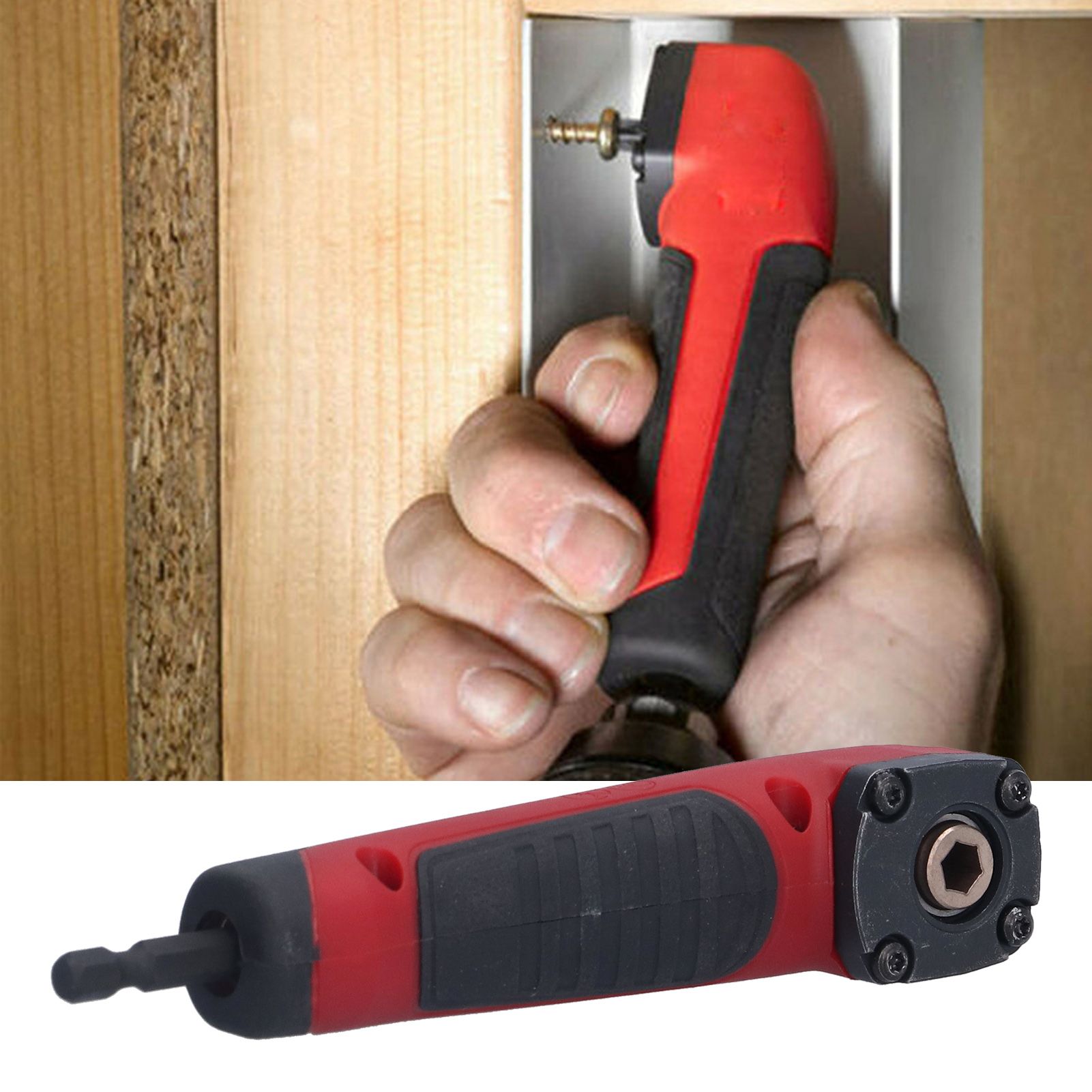 Angle Drill Adapter Stainless Steel Electric Screwdriver Turning Tool Right view 11