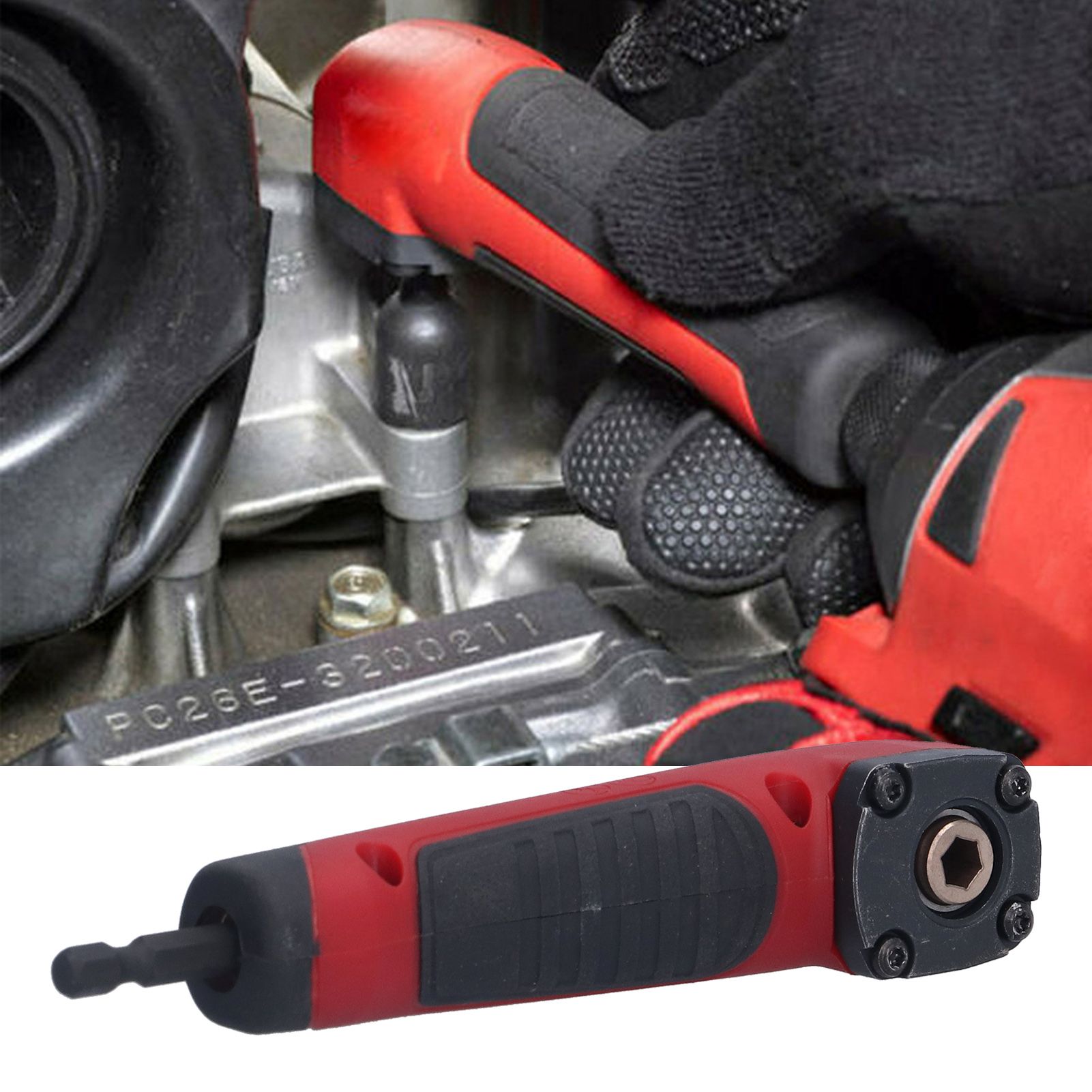 Angle Drill Adapter Stainless Steel Electric Screwdriver Turning Tool Right view 12