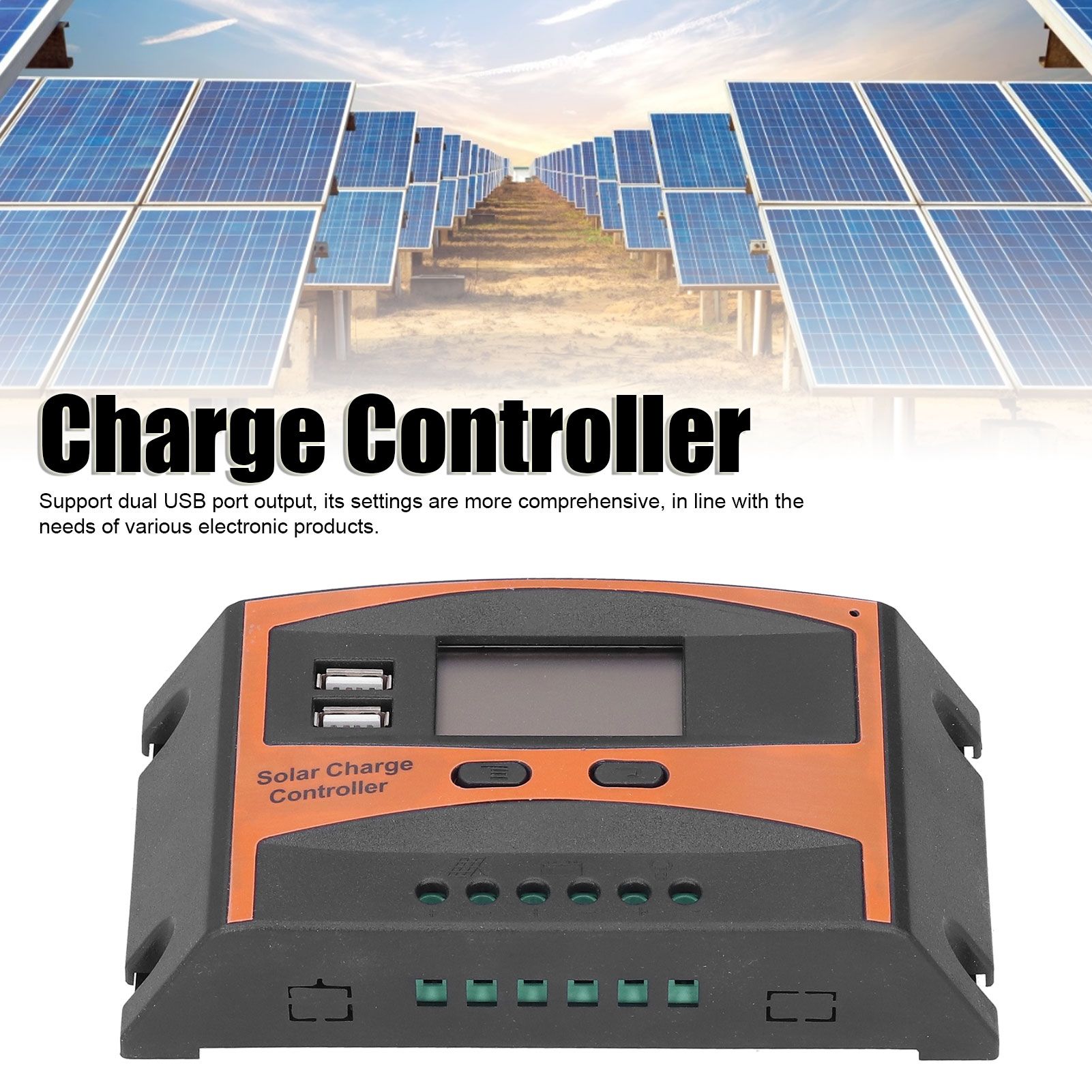 12V/24V Solar Charge Controller IP32 Waterproof High Efficient PWM Solar Power view 14