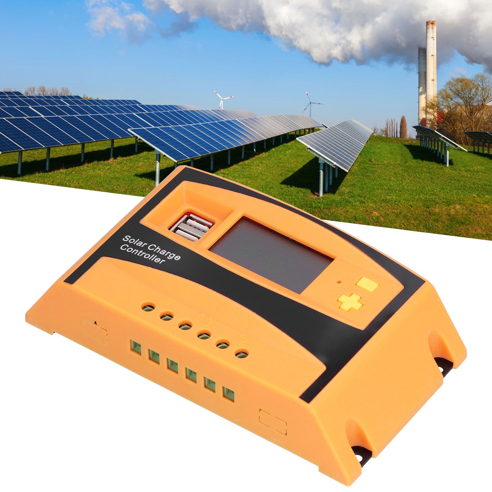 12V/24V Solar Charge Controller Solar Charge Discharge Regulator Waterproof view 12