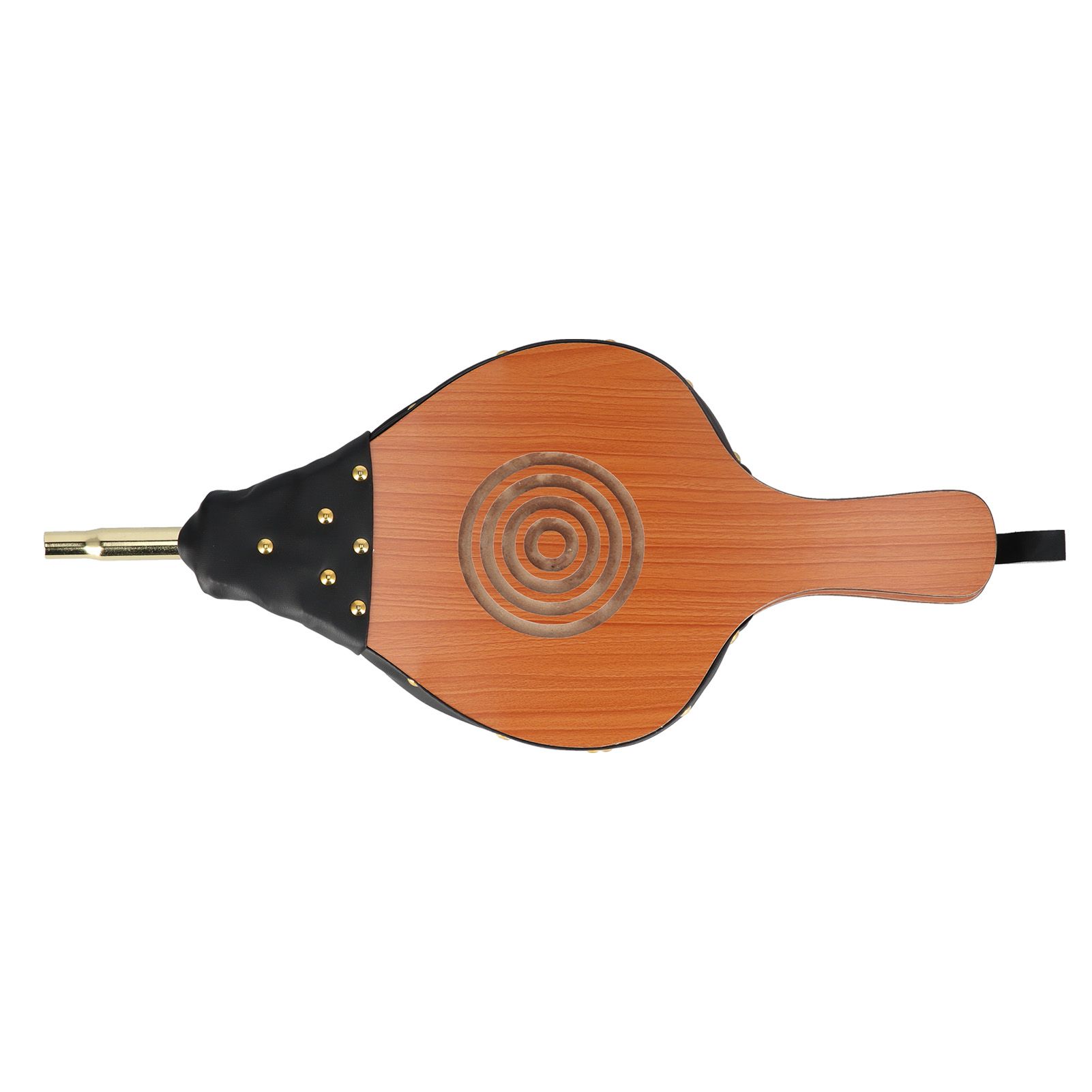 Wood Fireplace Bellows Large Wood Air Blower Cast Nozzle with Hanging Strap