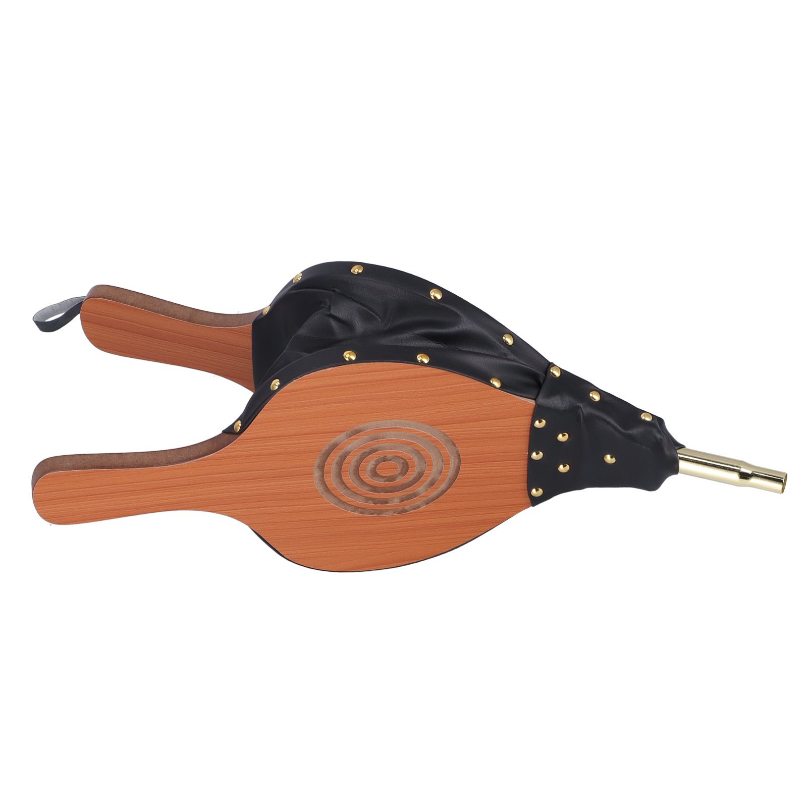 Wood Fireplace Bellows Large Wood Air Blower Cast Nozzle with Hanging Strap view 3
