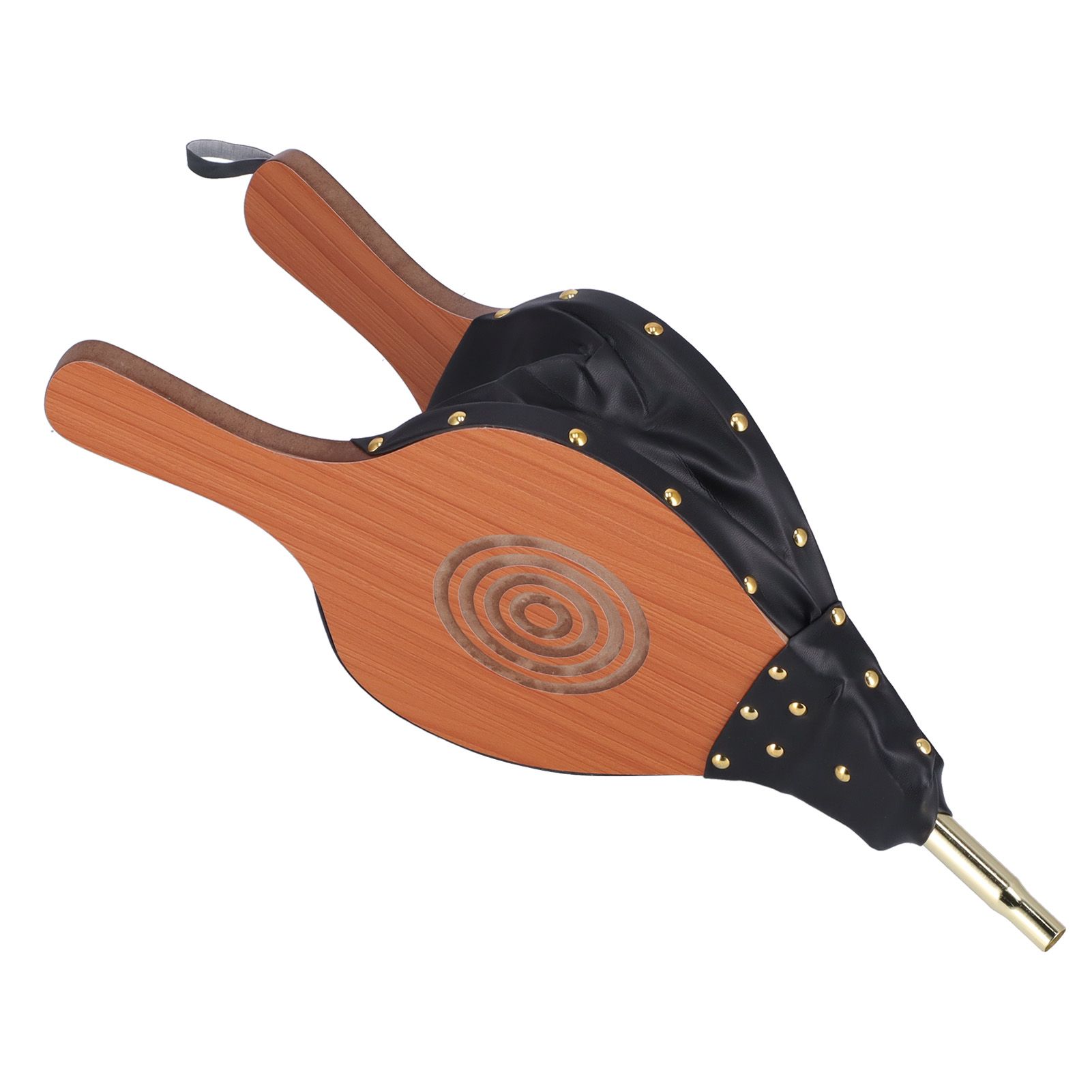 Wood Fireplace Bellows Large Wood Air Blower Cast Nozzle with Hanging Strap view 4