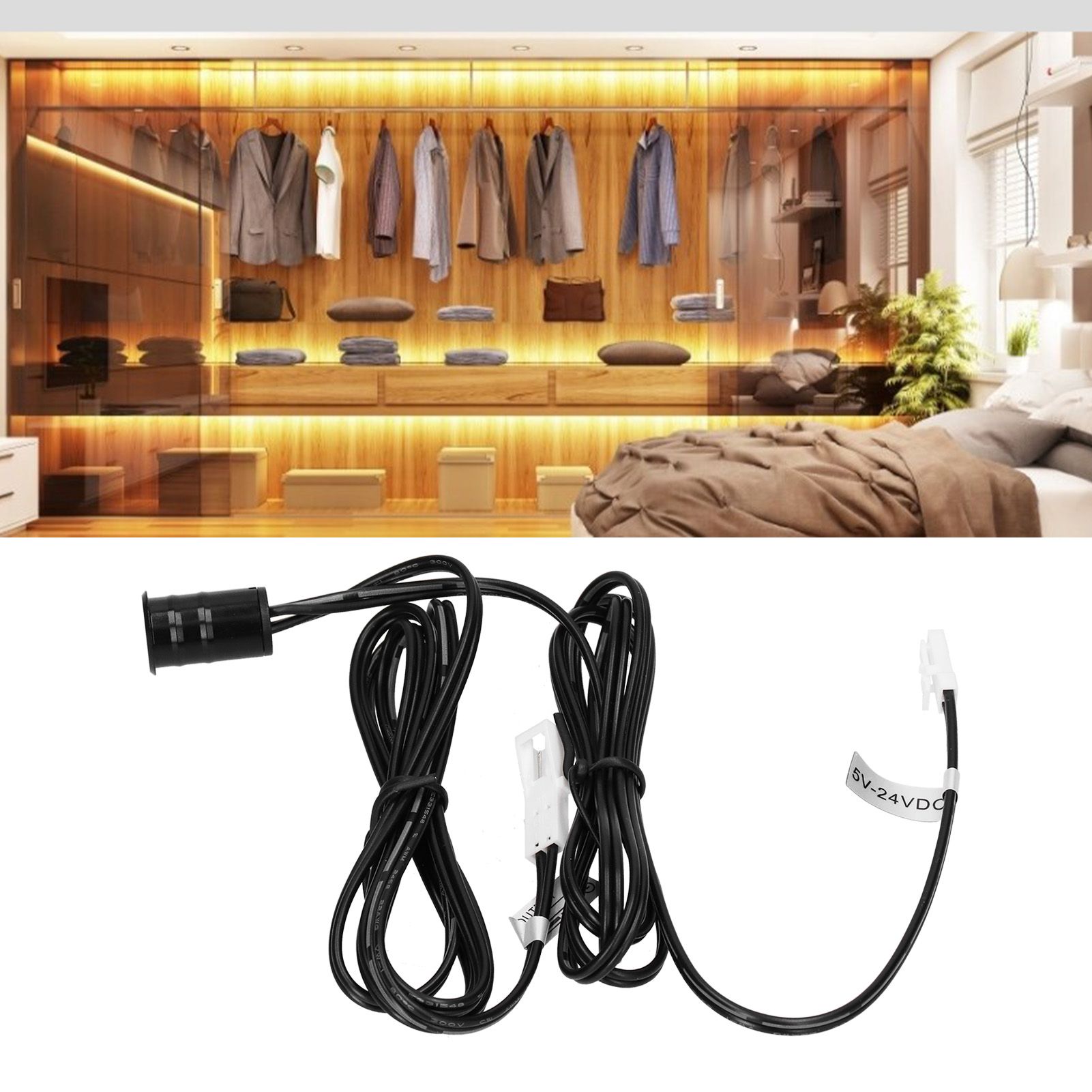 5‑24VDC Wide Voltage Touch Switch Embedded Light Switch for LED Soft Light Strips view 12