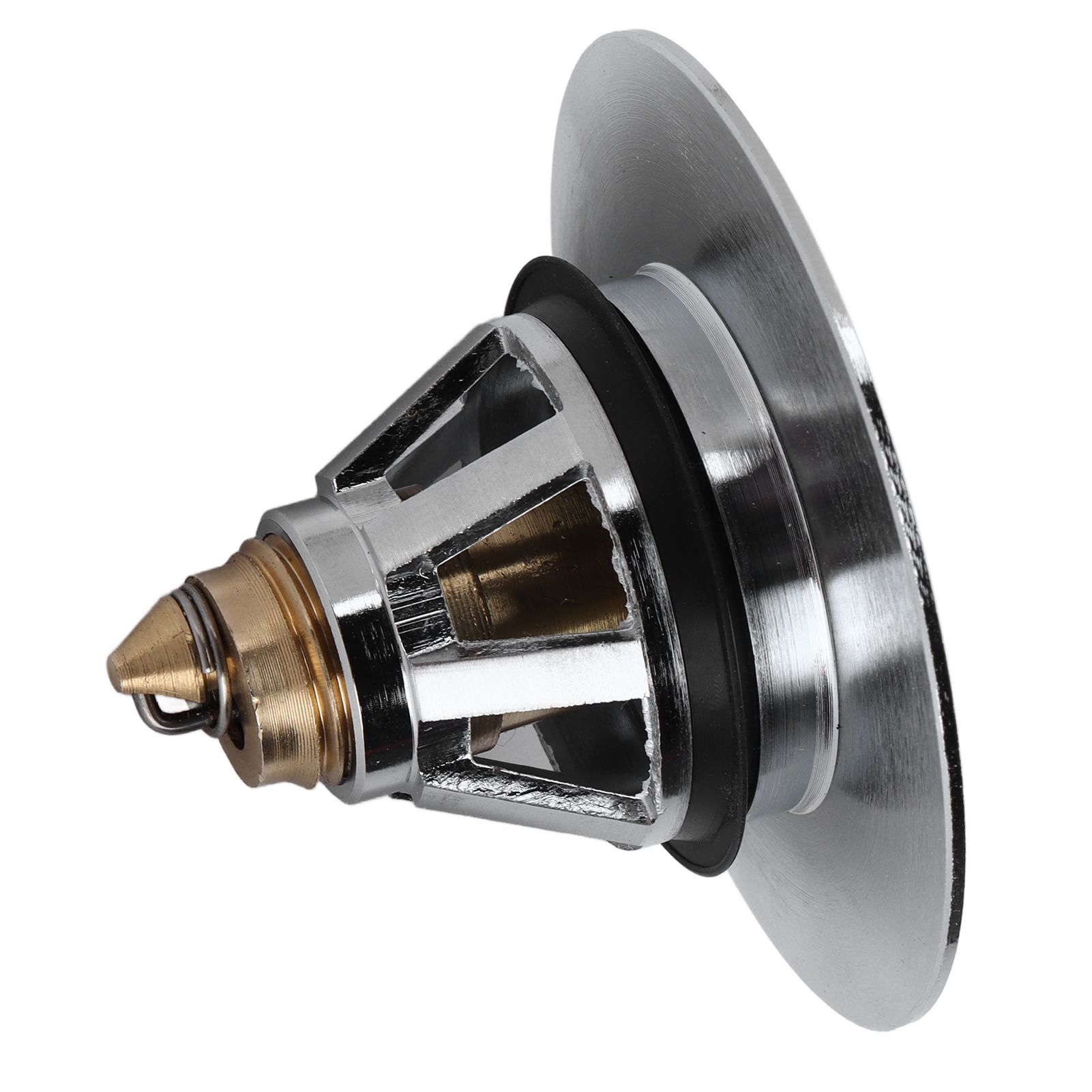 Wash Basin Bounce Drain Filter with Gasket Push Type Sink Draining Stopper view 2