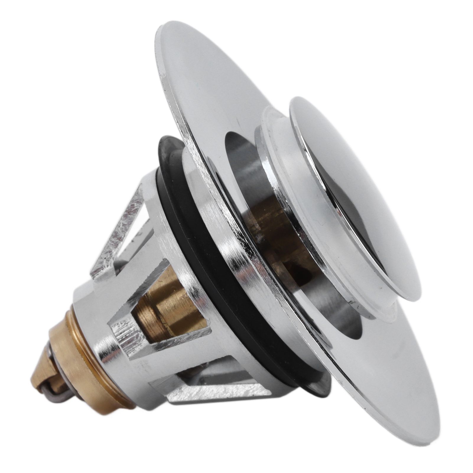 Wash Basin Bounce Drain Filter with Gasket Push Type Sink Draining Stopper view 4