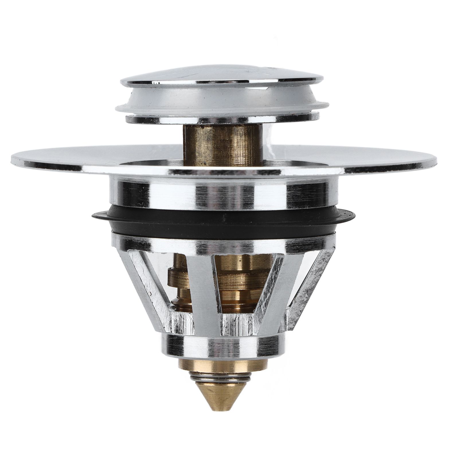 Wash Basin Bounce Drain Filter with Gasket Push Type Sink Draining Stopper view 6