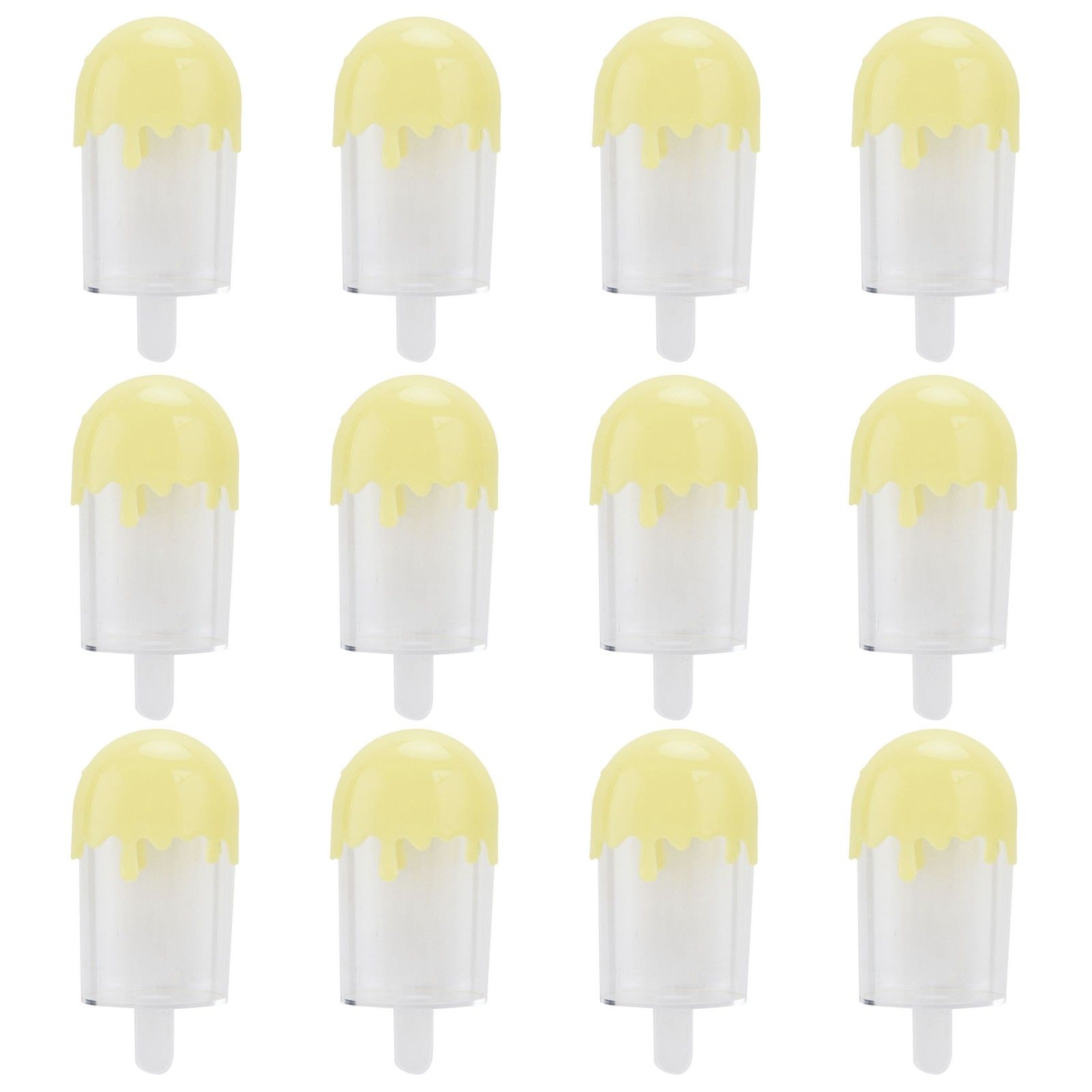 12Pcs Ice Cream Shape Candy Box Plastic Candy Case Container Wedding Party