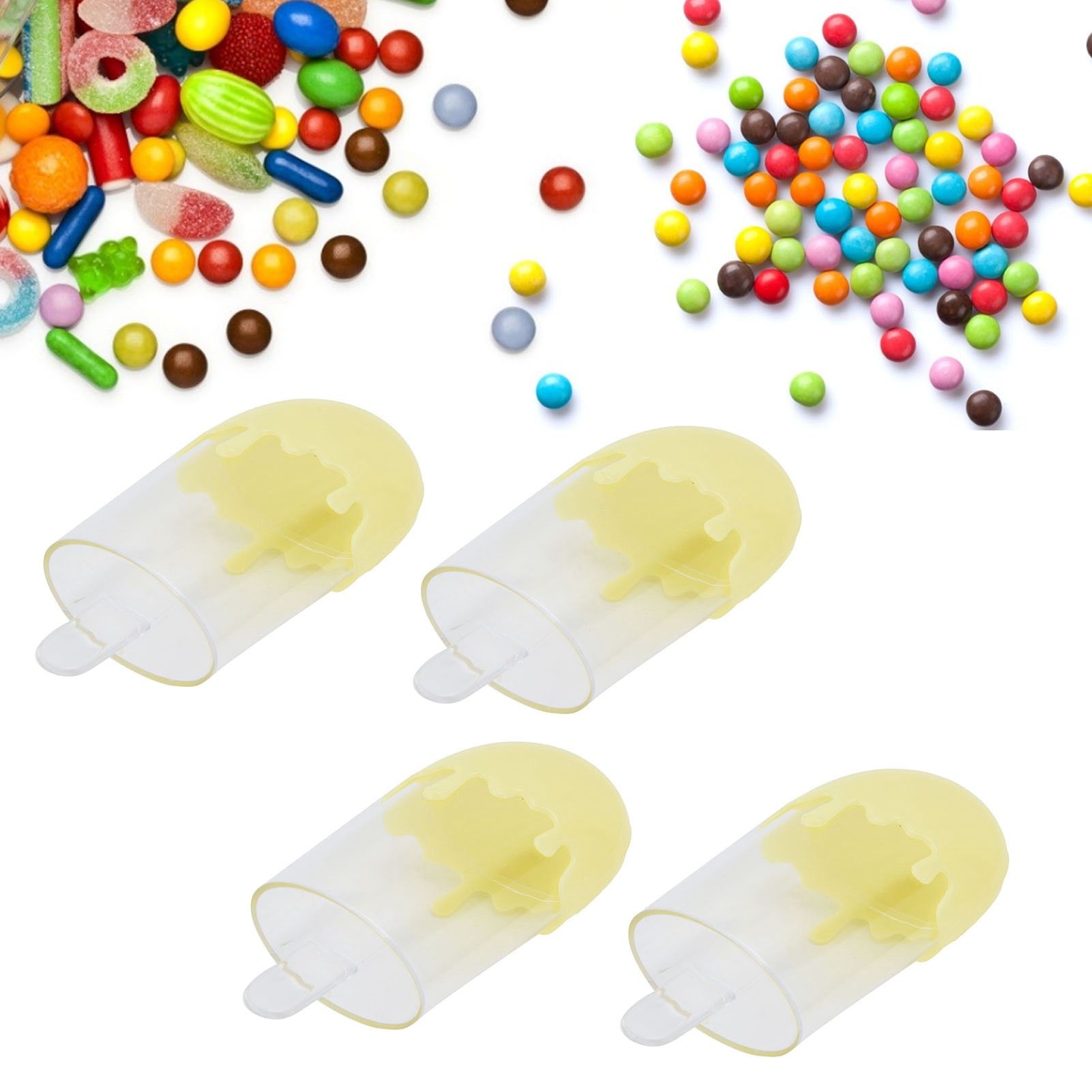 12Pcs Ice Cream Shape Candy Box Plastic Candy Case Container Wedding Party view 12