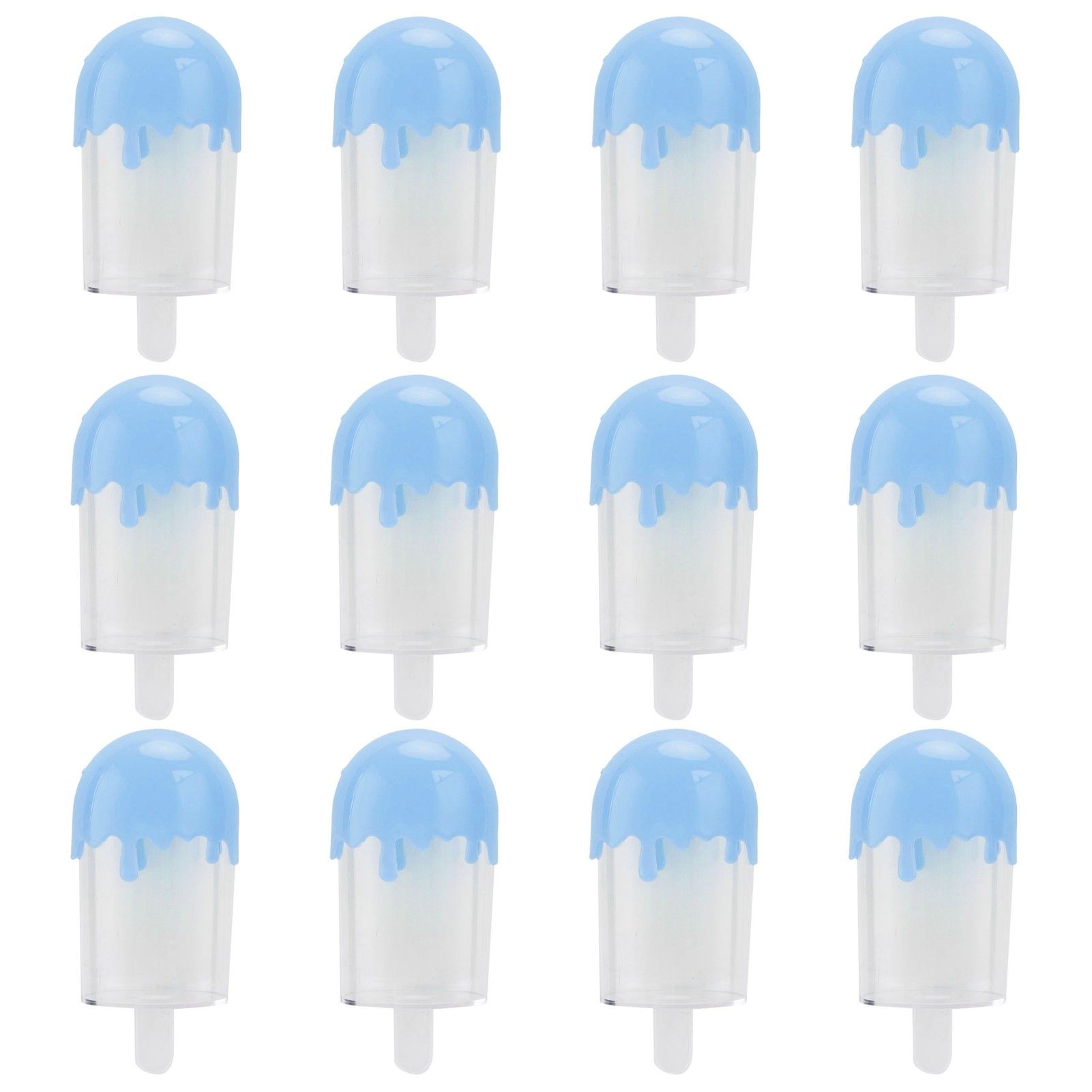 12Pcs Ice Cream Shape Candy Box Plastic Candy Case Container Wedding Party