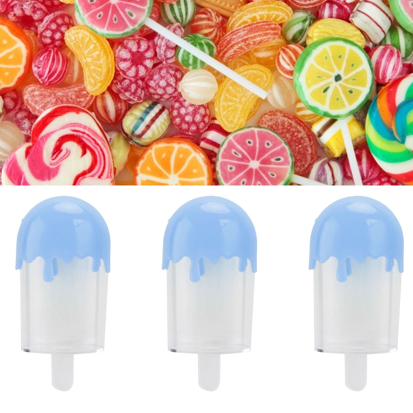 12Pcs Ice Cream Shape Candy Box Plastic Candy Case Container Wedding Party view 11
