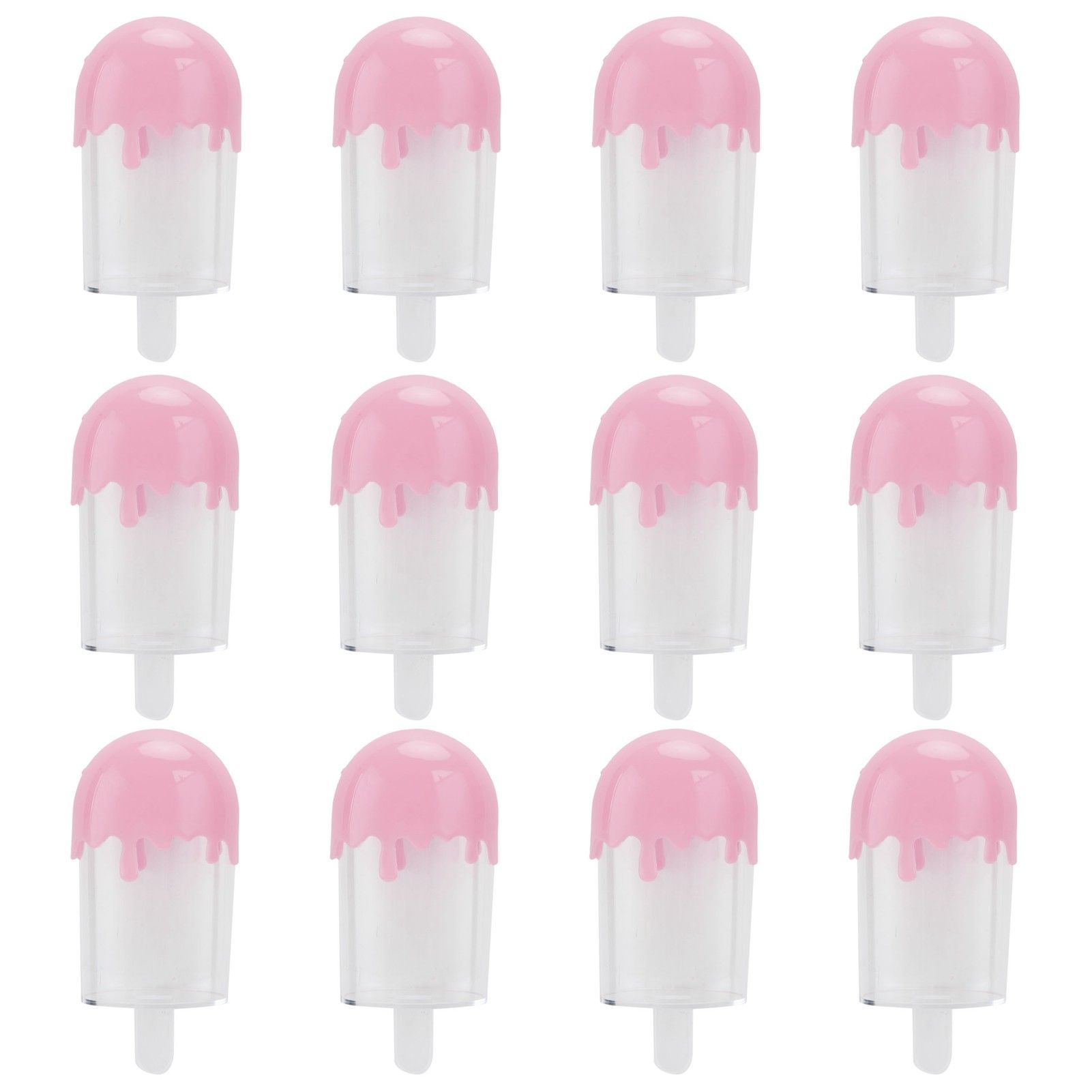 12Pcs Ice Cream Shape Candy Box Plastic Candy Case Container Wedding Party