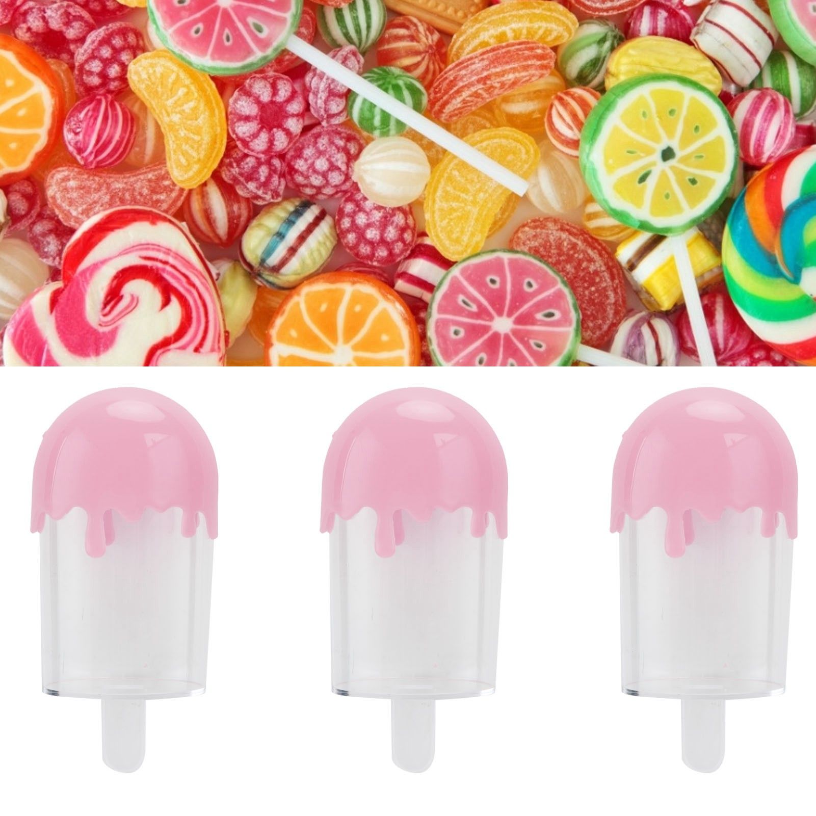 12Pcs Ice Cream Shape Candy Box Plastic Candy Case Container Wedding Party view 11